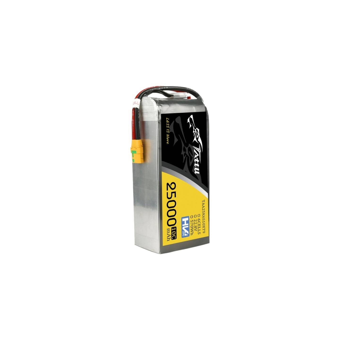 Tattu 25000mAh 22.8V 10C 6S1P Lipo Battery Pack With XT90-S