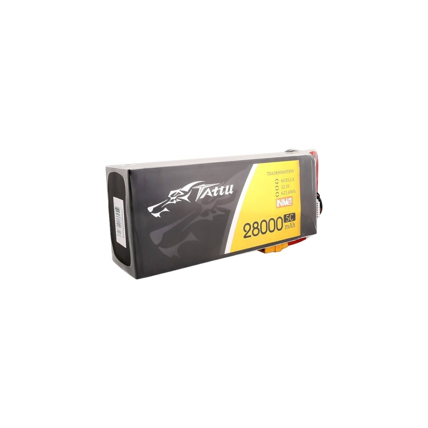Tattu NMC 28000mAh 22.2V 5C 6S1P Lipo Battery Pack with XT90-S plug