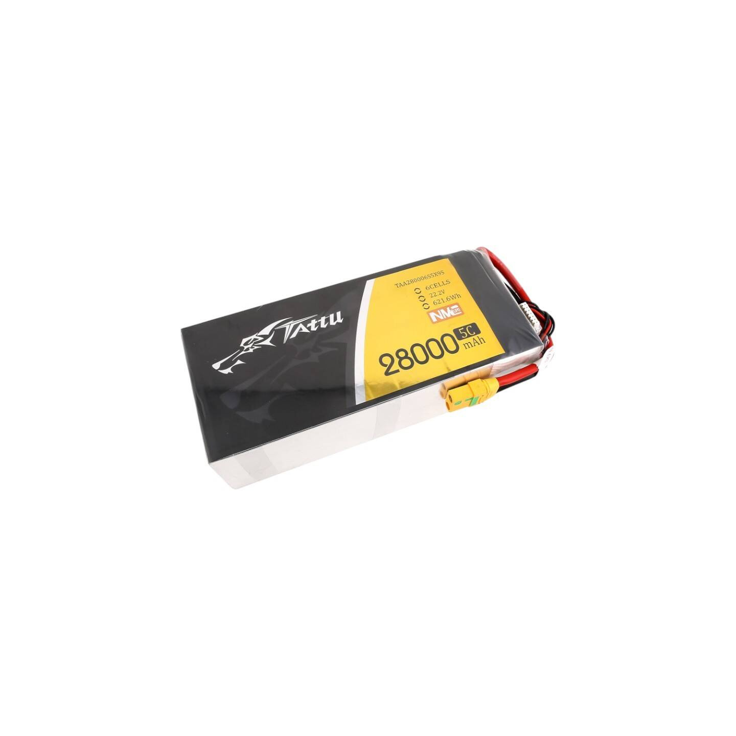 Tattu NMC 28000mAh 22.2V 5C 6S1P Lipo Battery Pack with XT90-S plug