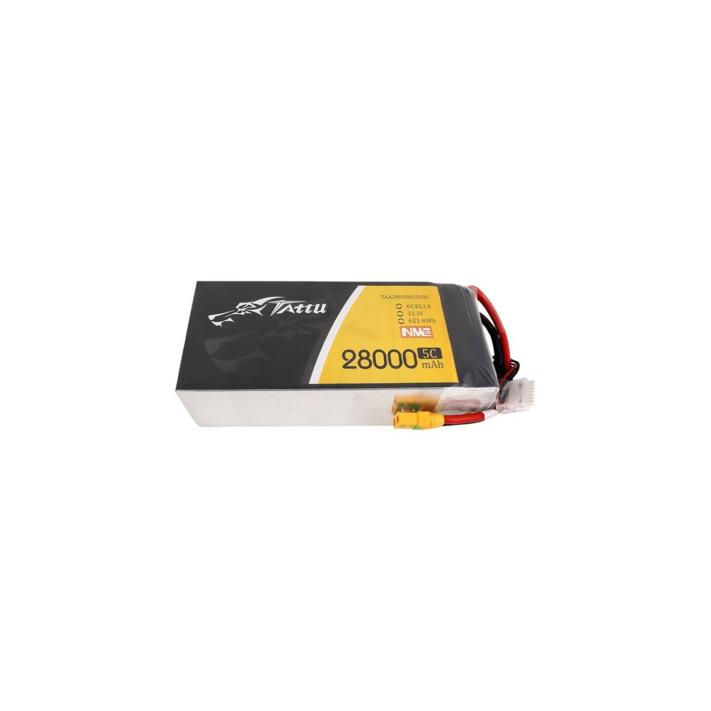 Tattu NMC 28000mAh 22.2V 5C 6S1P Lipo Battery Pack with XT90-S plug