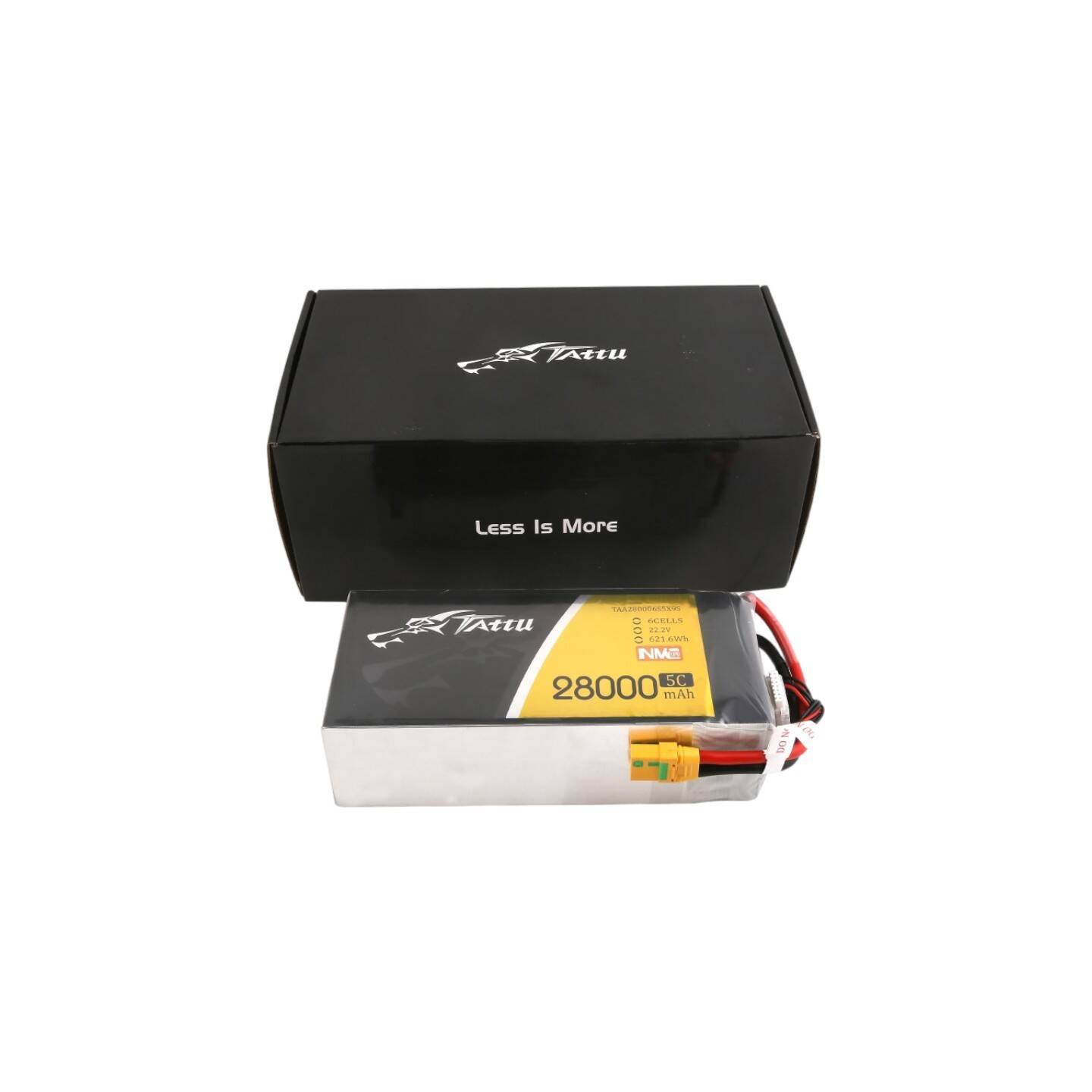 Tattu NMC 28000mAh 22.2V 5C 6S1P Lipo Battery Pack with XT90-S plug