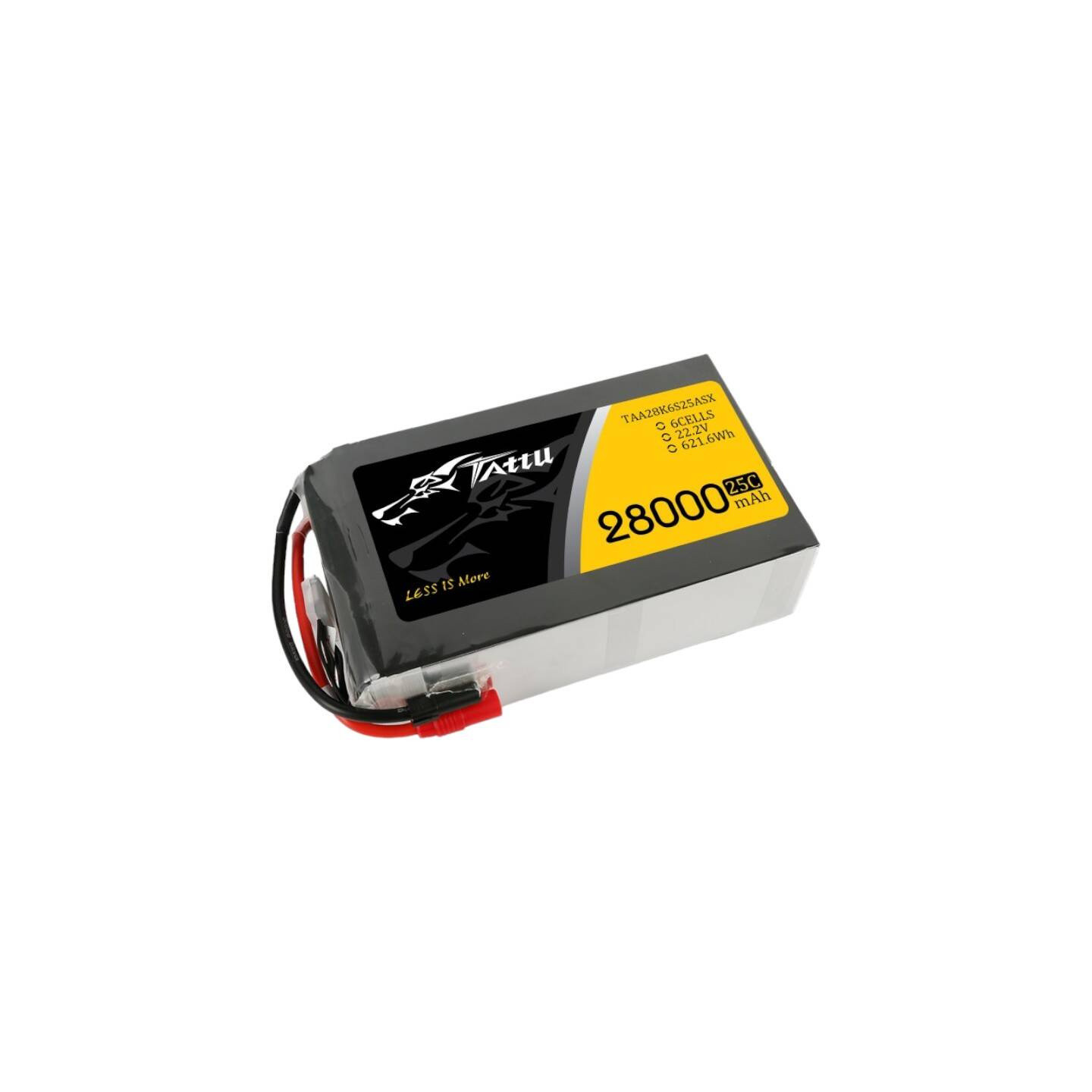 Tattu 28000mAh 22.2V 25C 6S1P Lipo Battery Pack with AS150+XT150
