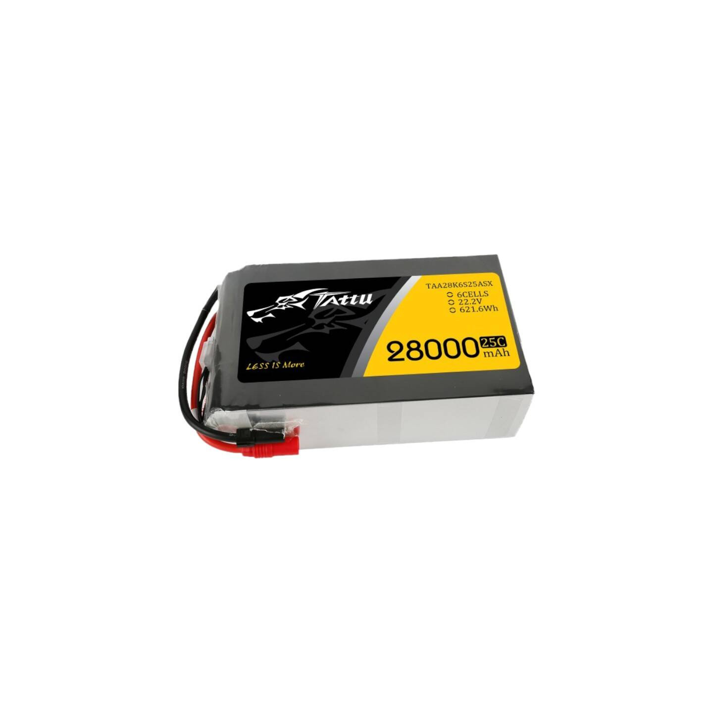 Tattu 28000mAh 22.2V 25C 6S1P Lipo Battery Pack with AS150+XT150