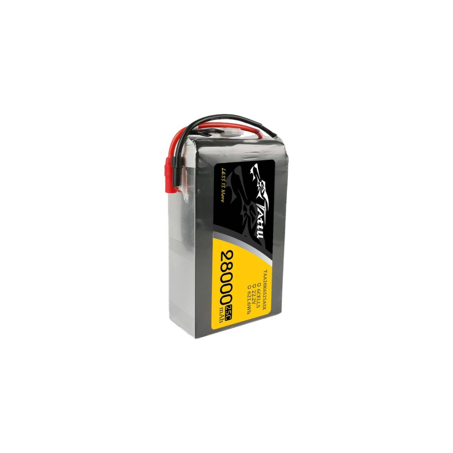 Tattu 28000mAh 22.2V 25C 6S1P Lipo Battery Pack with AS150+XT150