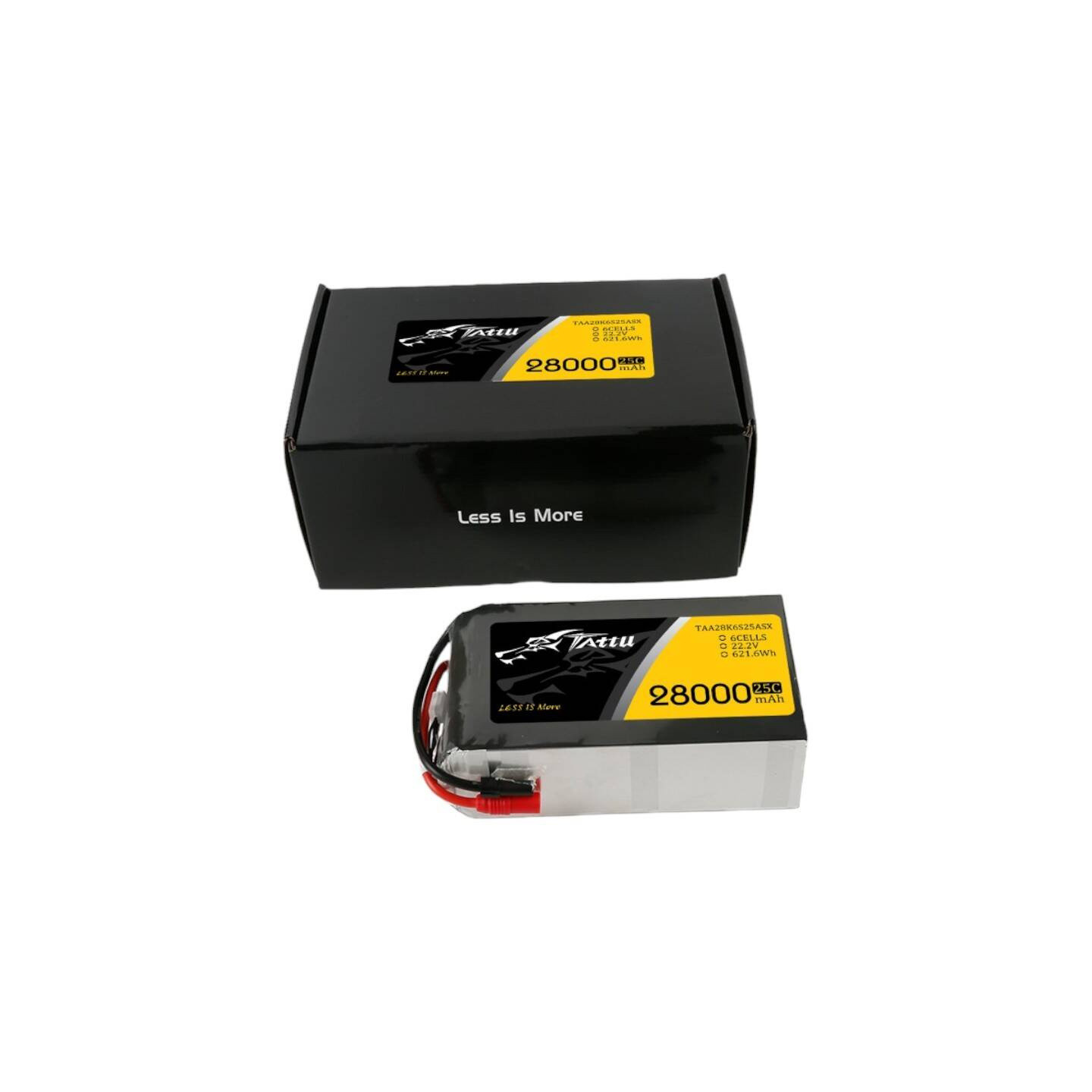 Tattu 28000mAh 22.2V 25C 6S1P Lipo Battery Pack with AS150+XT150