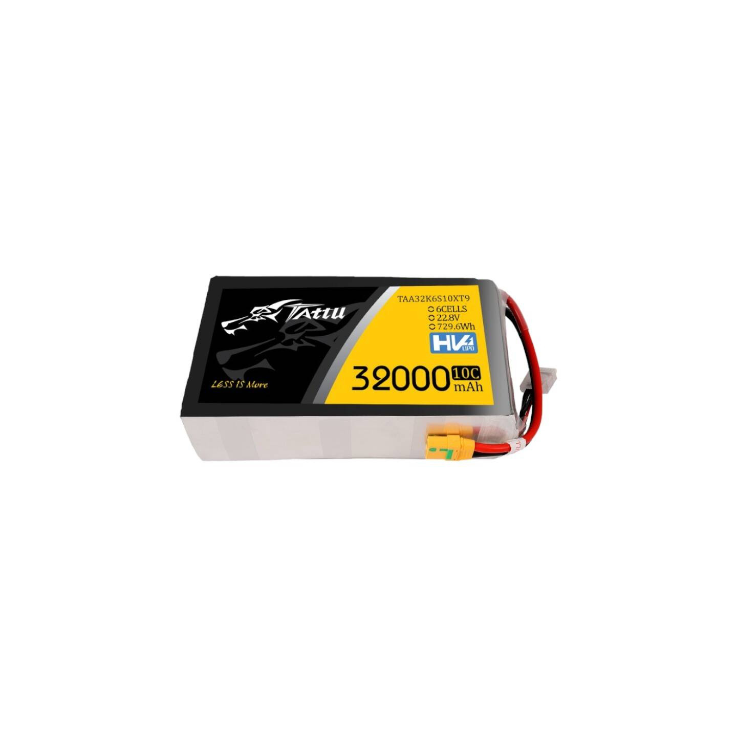 Tattu 32000mAh 22.8V 10C 6S1P Lipo Battery Pack With XT90-S