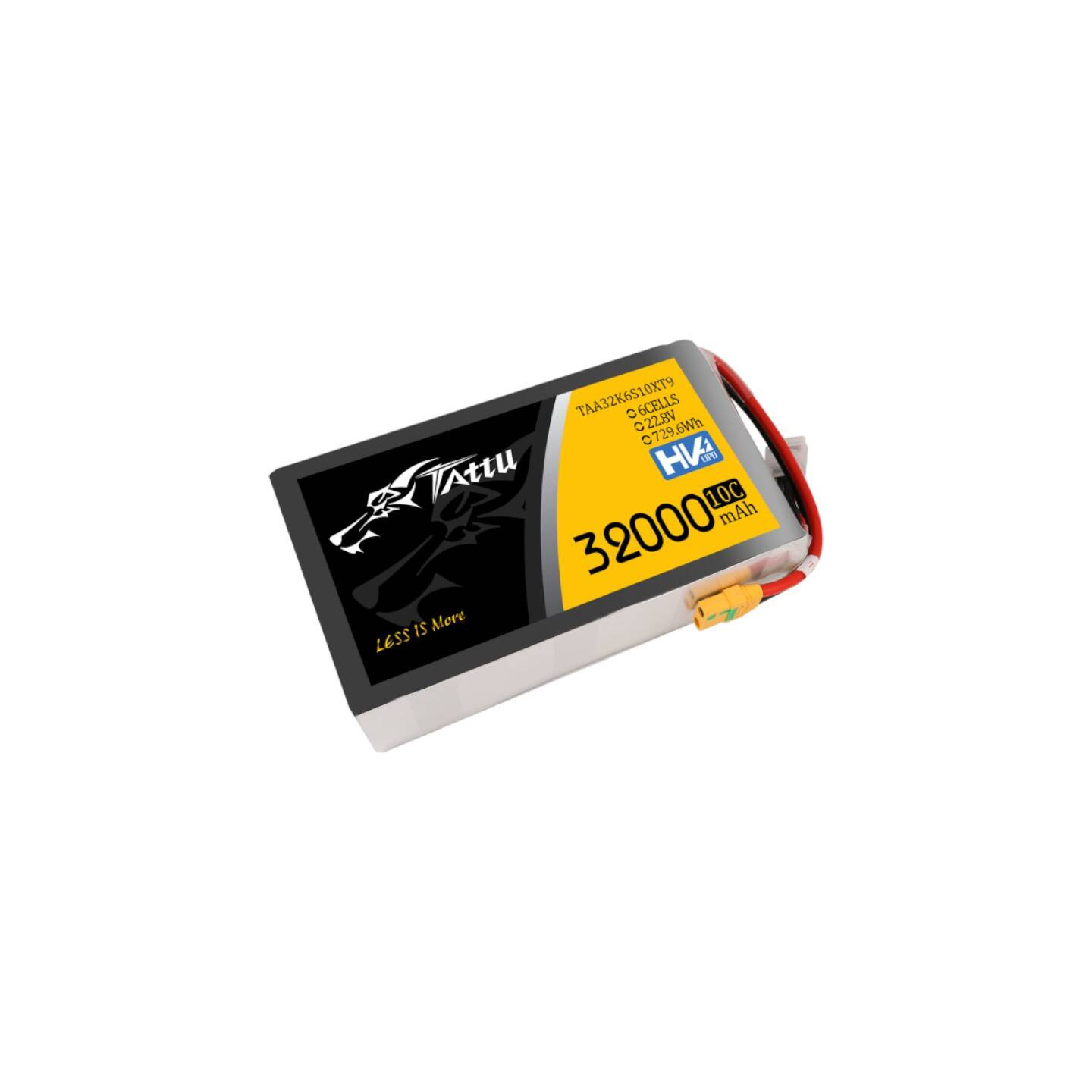 Tattu 32000mAh 22.8V 10C 6S1P Lipo Battery Pack With XT90-S