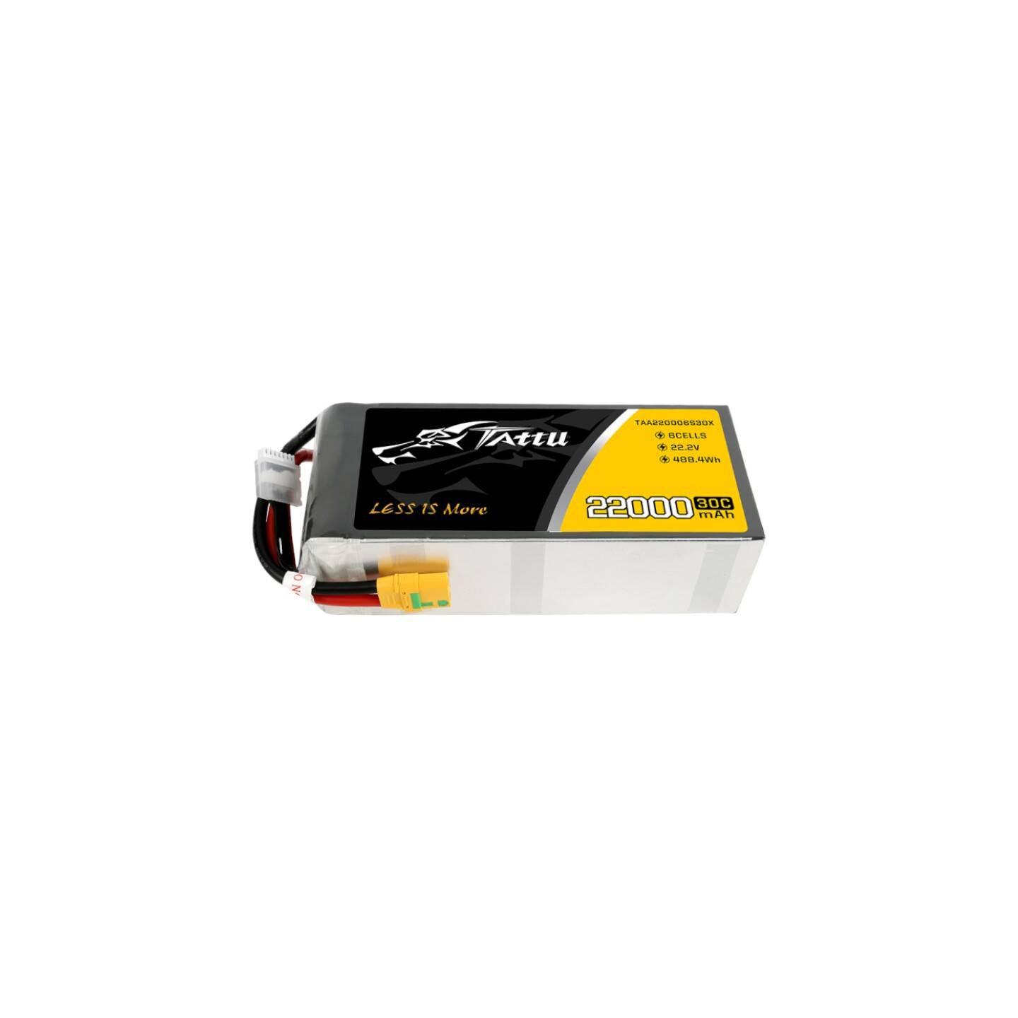 Tattu 22000mAh 22.2V 30C 6S1P Lipo Battery Pack with XT90-S plug