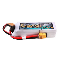 View product Gens ace G-Tech Soaring 2200mAh 14.8V 30C 4S1P Lipo Battery Pack with XT60 plug