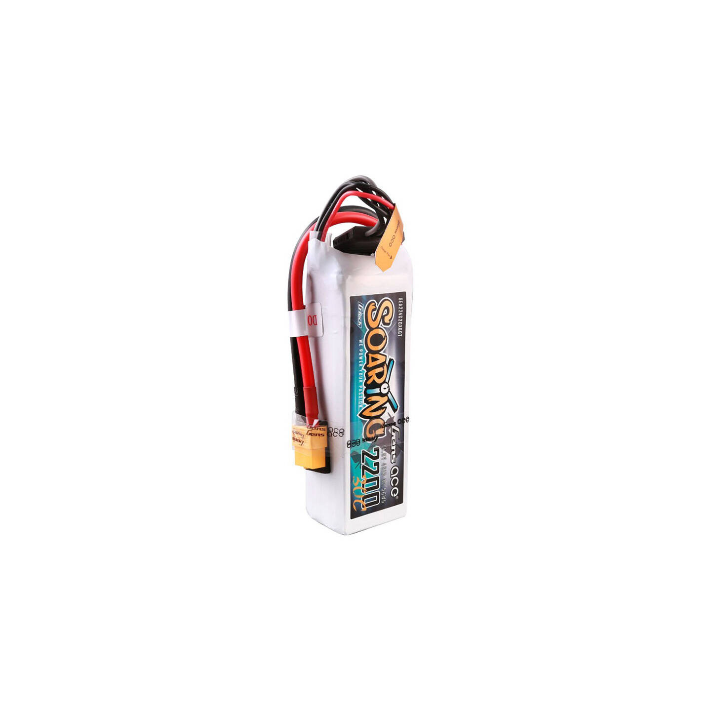 Gens ace G-Tech Soaring 2200mAh 14.8V 30C 4S1P Lipo Battery Pack with XT60 plug