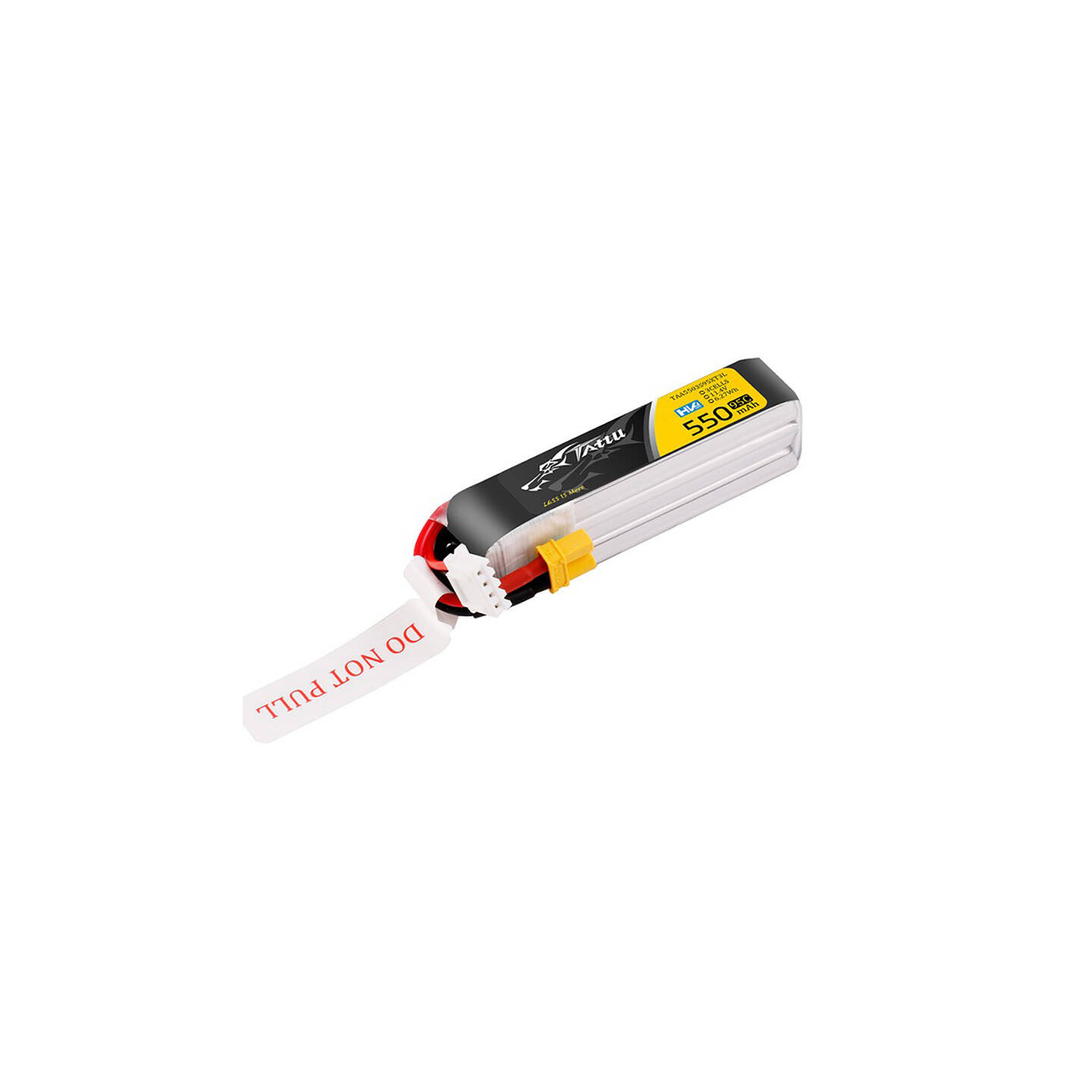 Tattu 3s 550mAh 95C 11.4V HV Lipo Battery with XT30 Plug Long-Pack Connector