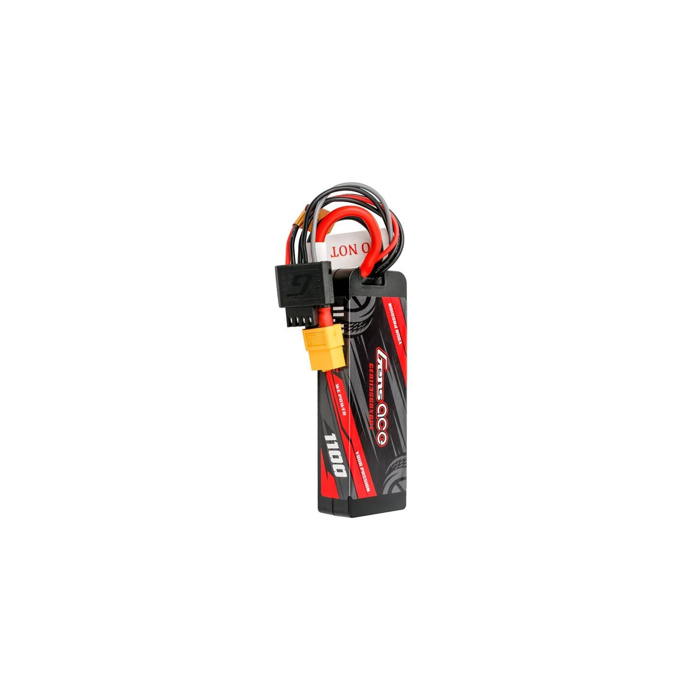 Lipo Gens ace G-Tech 1100mAh 11.1V 3S1P 60C GRP-76 Hardcase Battery with XT60 Plug
