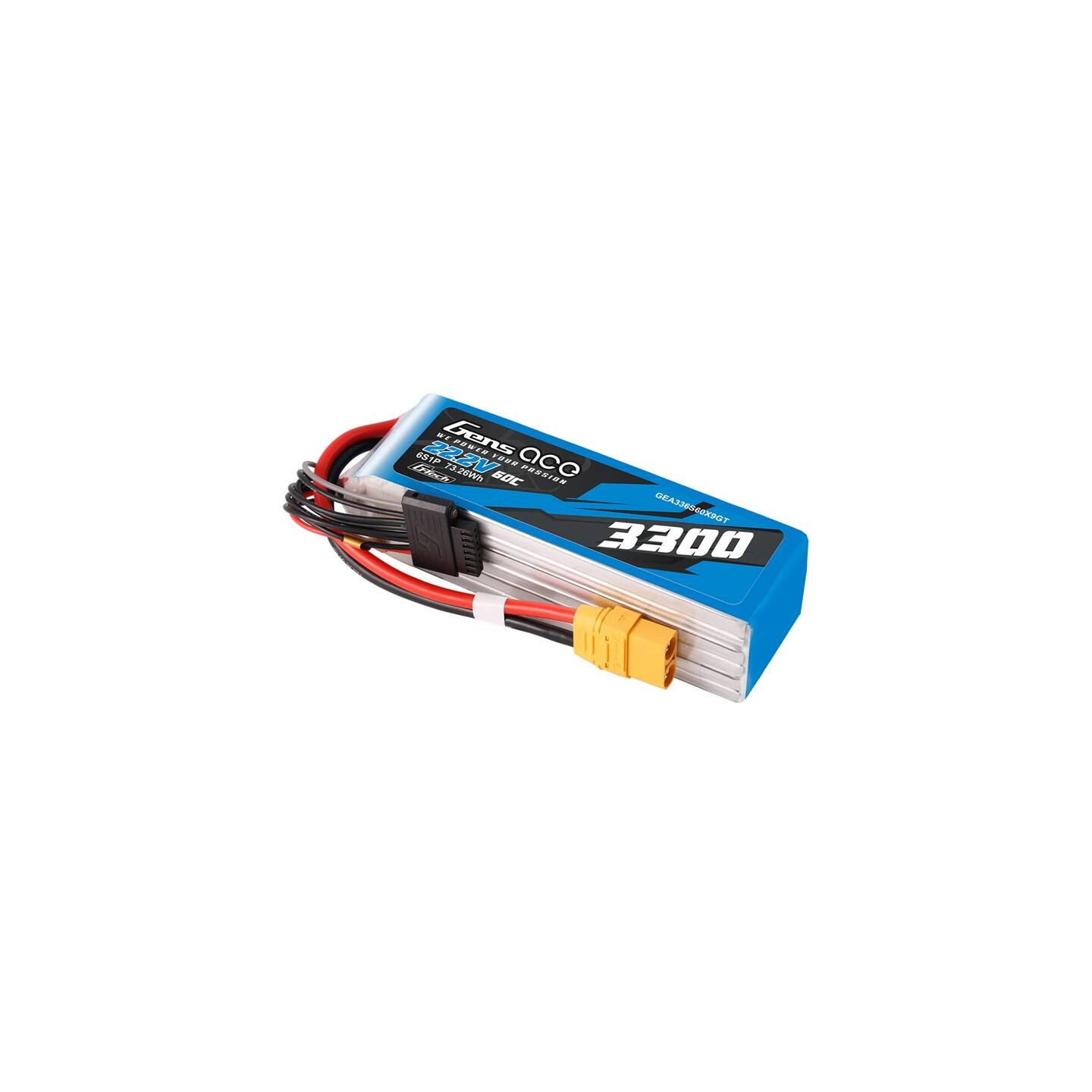 Accumulator Lipo Gens Ace G-Tech 3300mAh 22.2V 60C 6S1P XT90