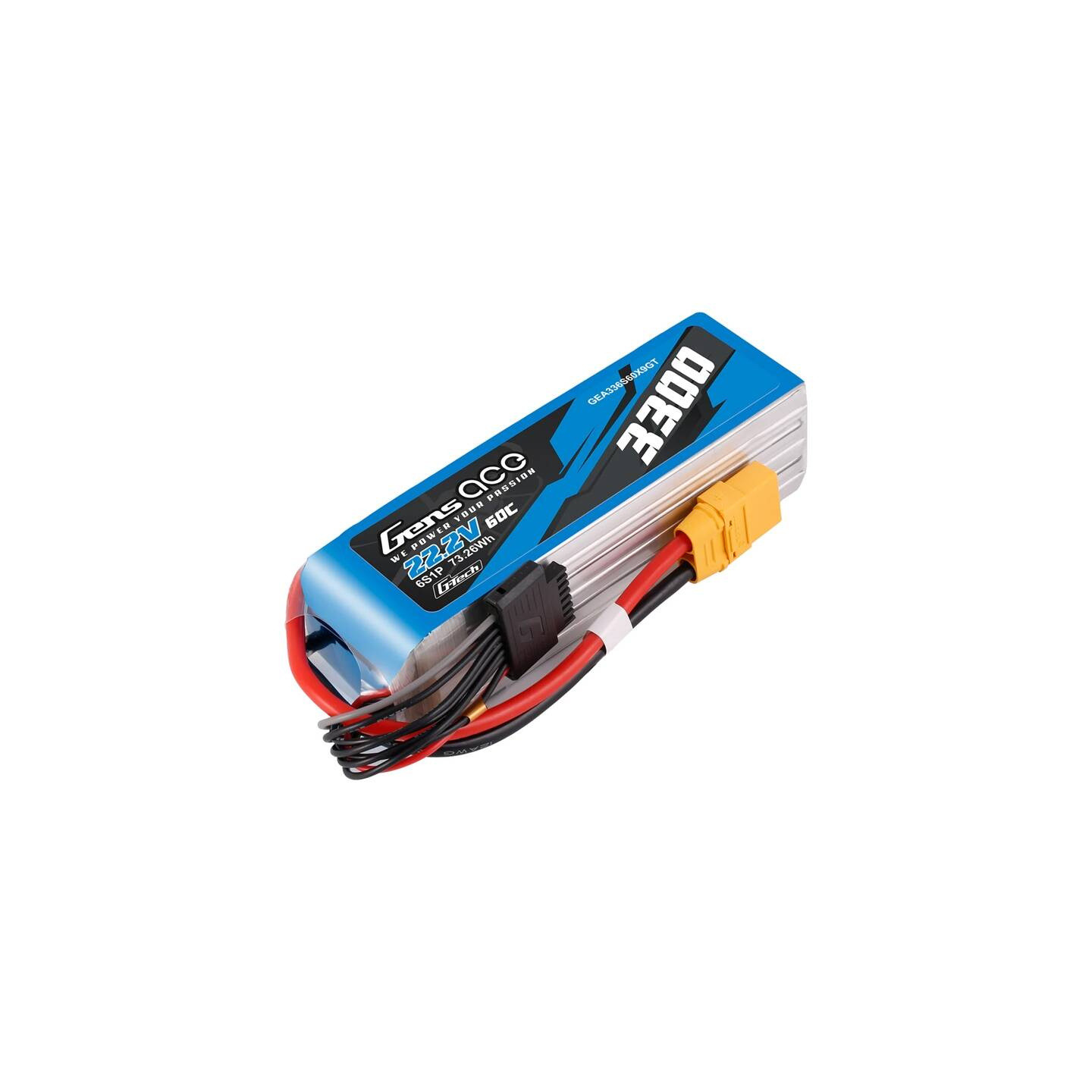 Accumulator Lipo Gens Ace G-Tech 3300mAh 22.2V 60C 6S1P XT90