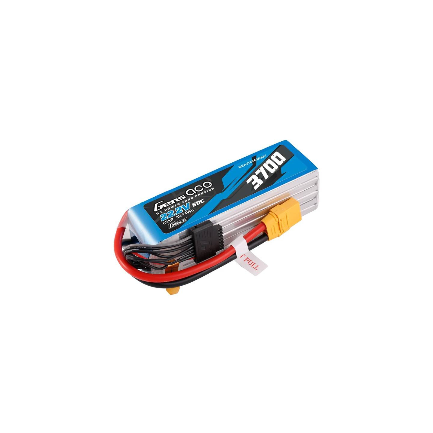 Accumulator Lipo Gens Ace G-Tech 3700mAh 22.2V 60C 6S1P XT90