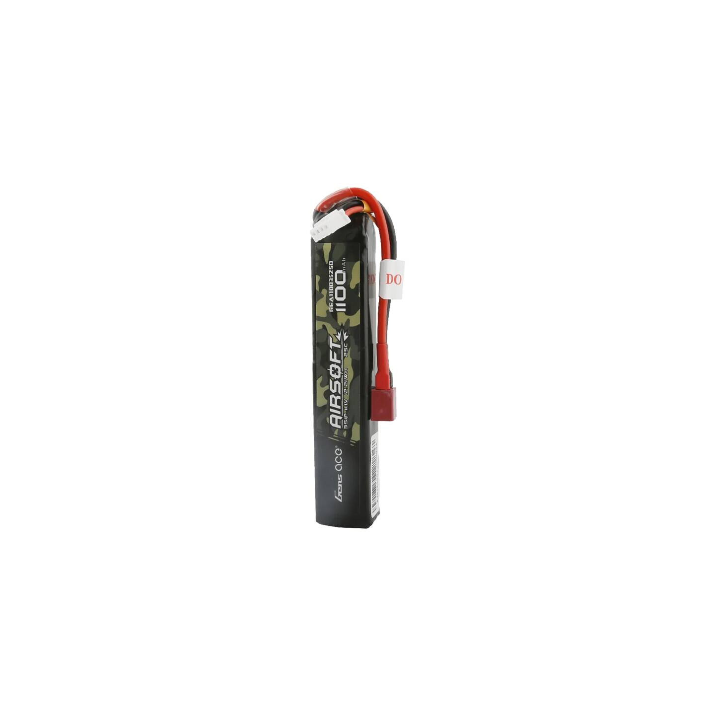 Lipo Gens ace 25C 1100mAh 3S1P 11.1V Airsoft Gun battery with T-plug
