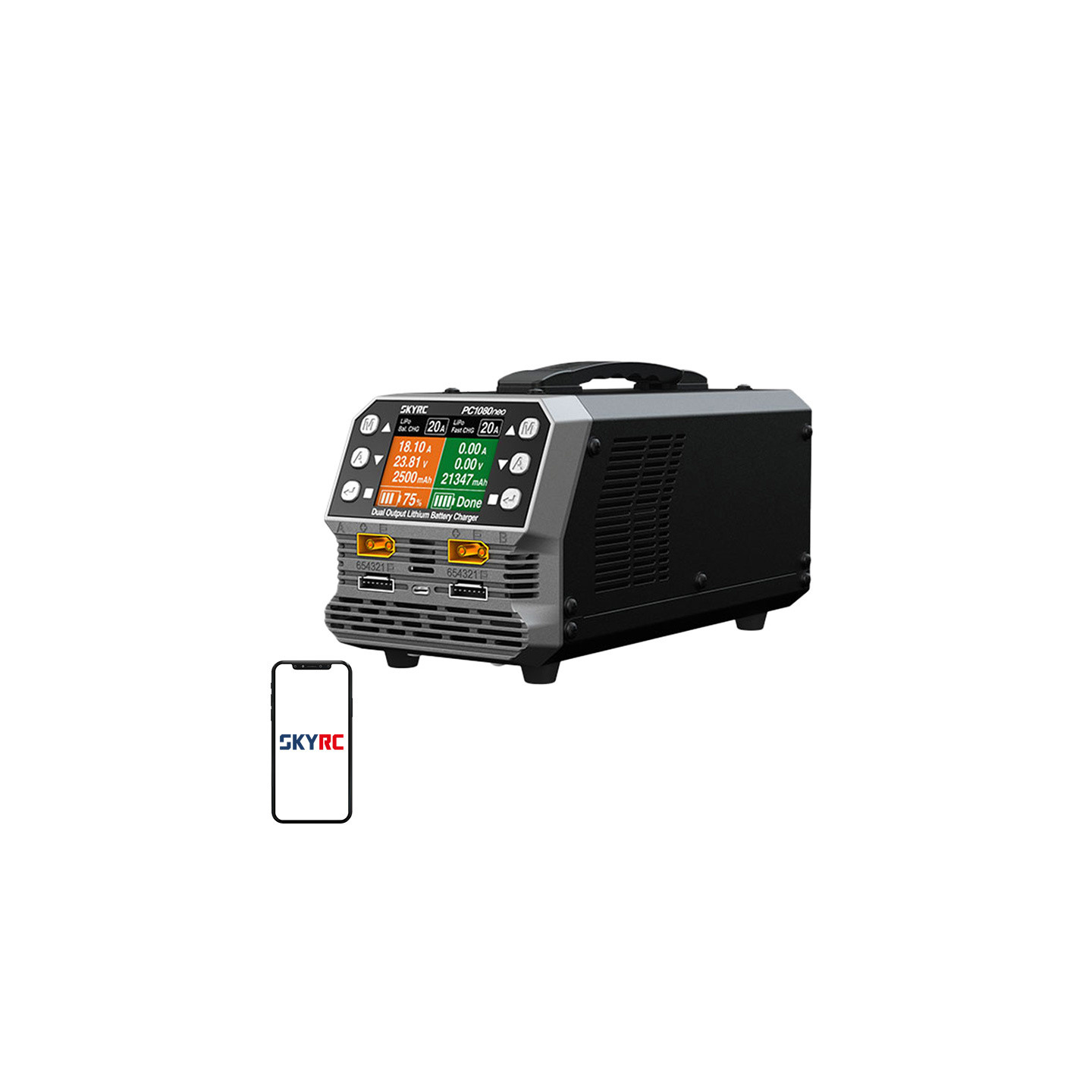 SkyRC PC1080neo dual-channel lithium battery charger