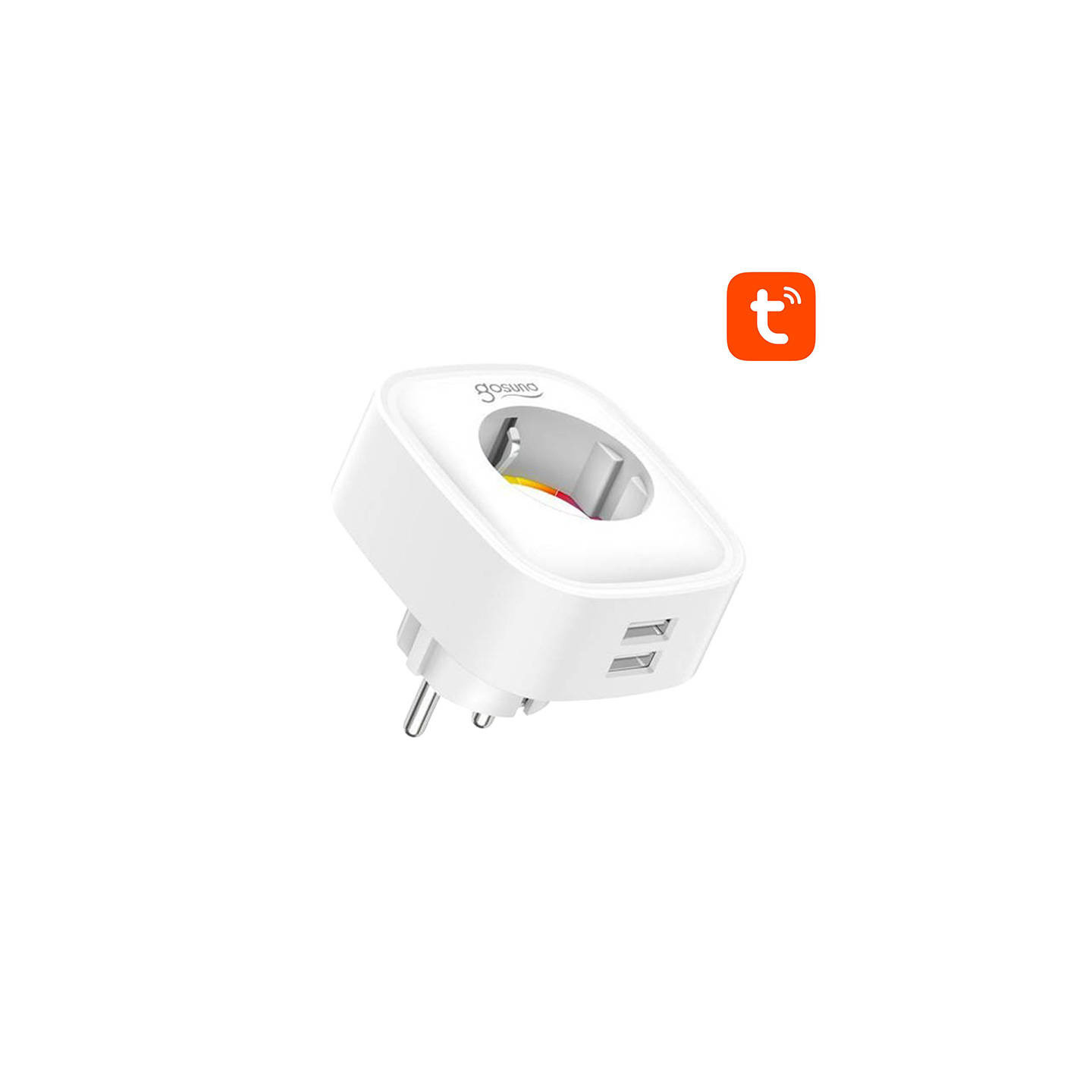 Smart plug WiFi Gosund SP112 2xUSB, 16A, Tuya