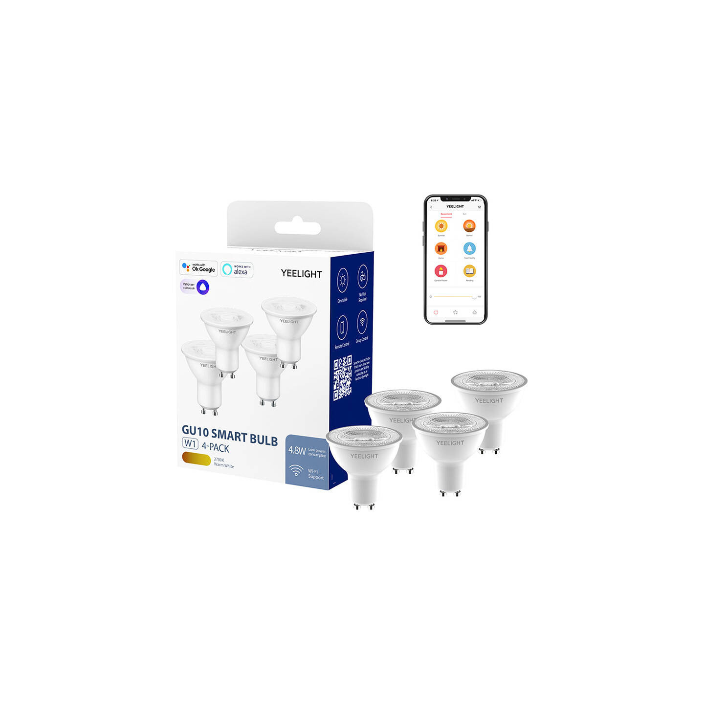 Yeelight Smart LED Bulb GU10 (dimmable)