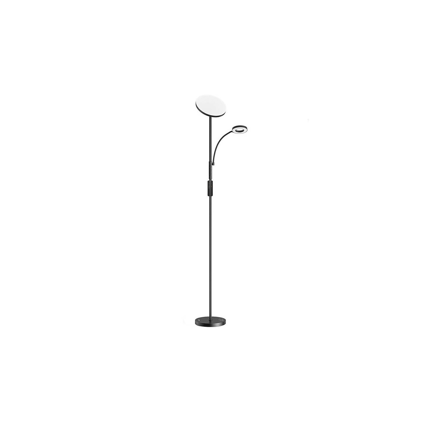 Double Floor Lamp with remote BlitzWill BWL-FL-0001, 36W (black)