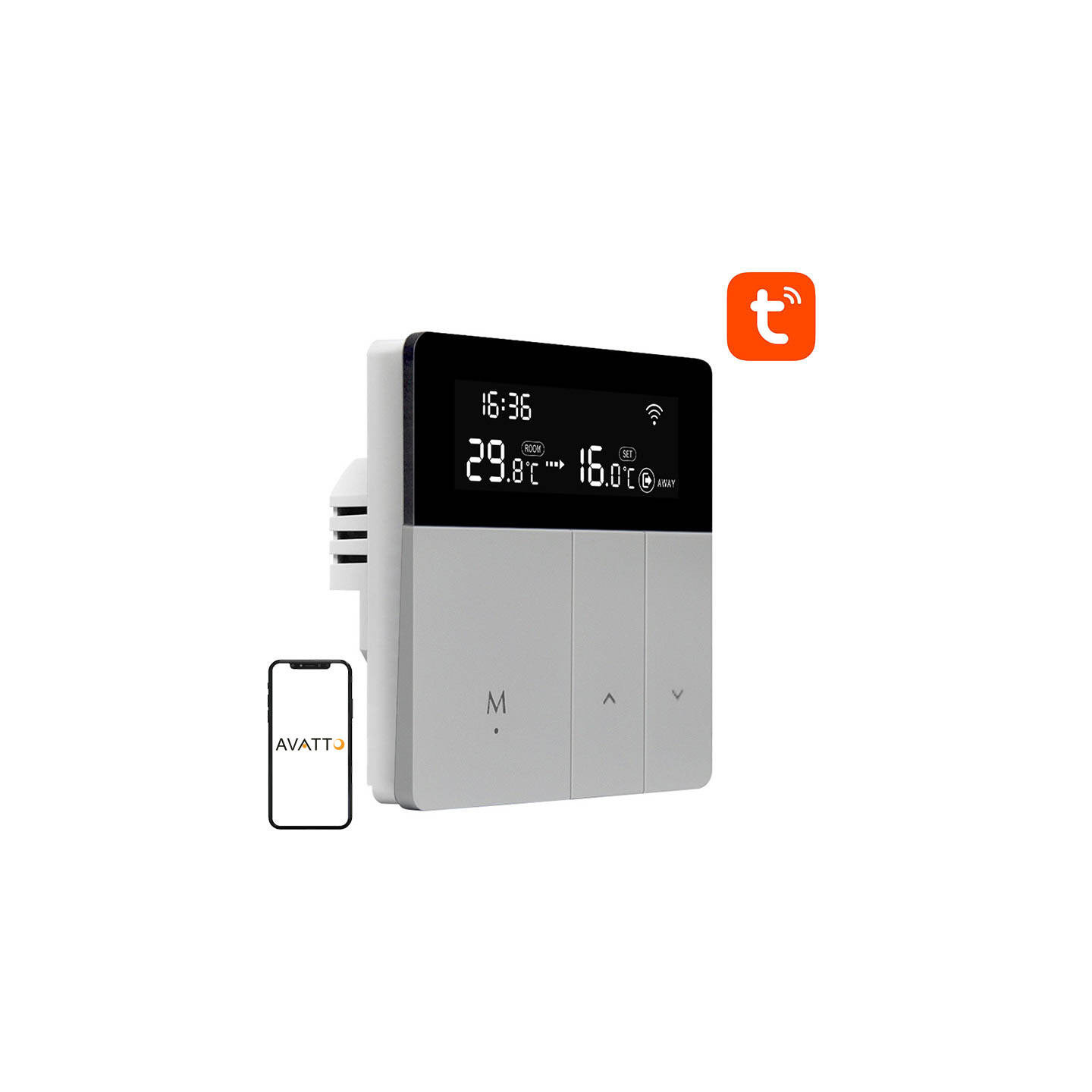Avatto WT50 smart thermostat water heater 3A WiFi TUYA