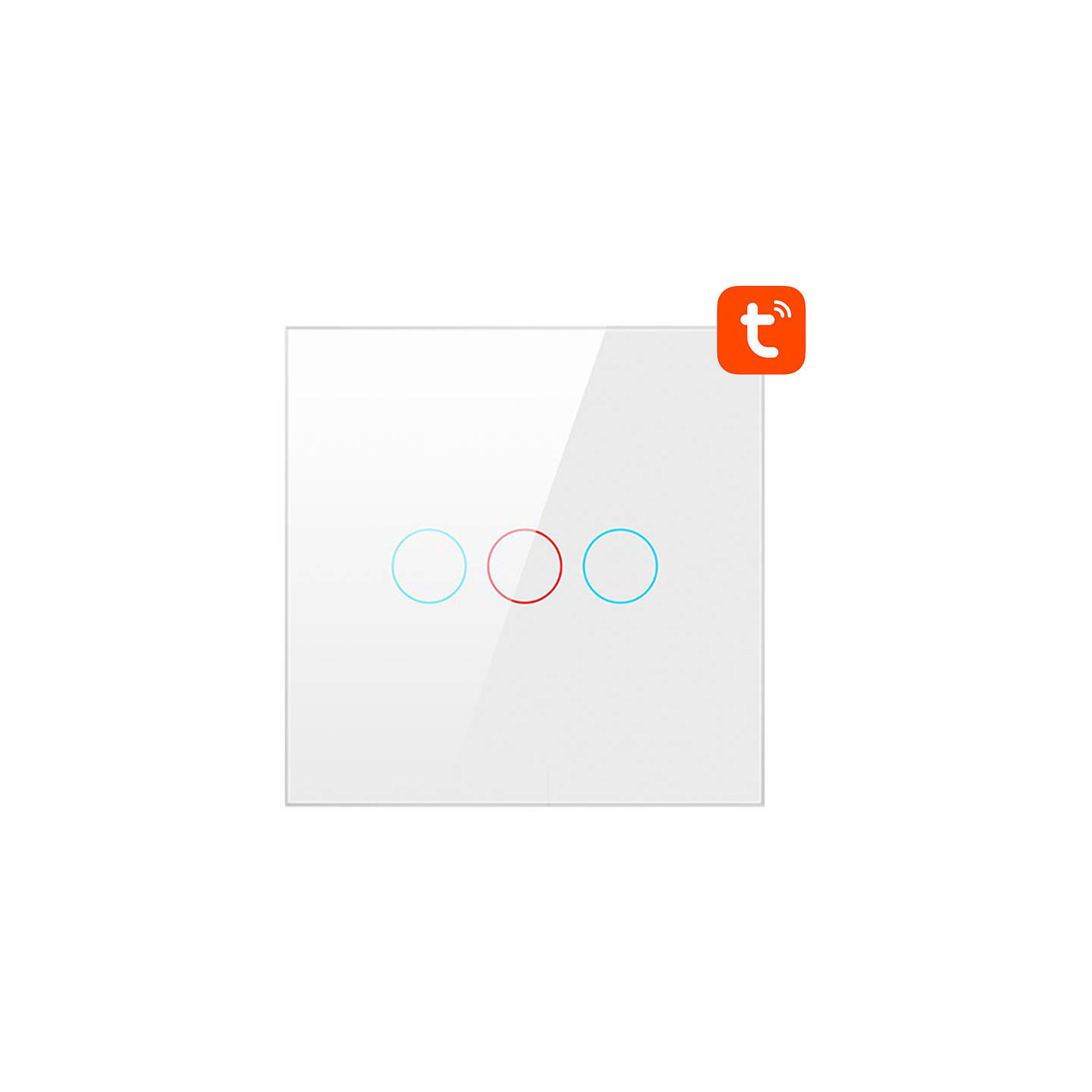 Smart Light Switch ZigBee Avatto LZTS02-EU-W3 3 Way No Neutral TUYA (white)