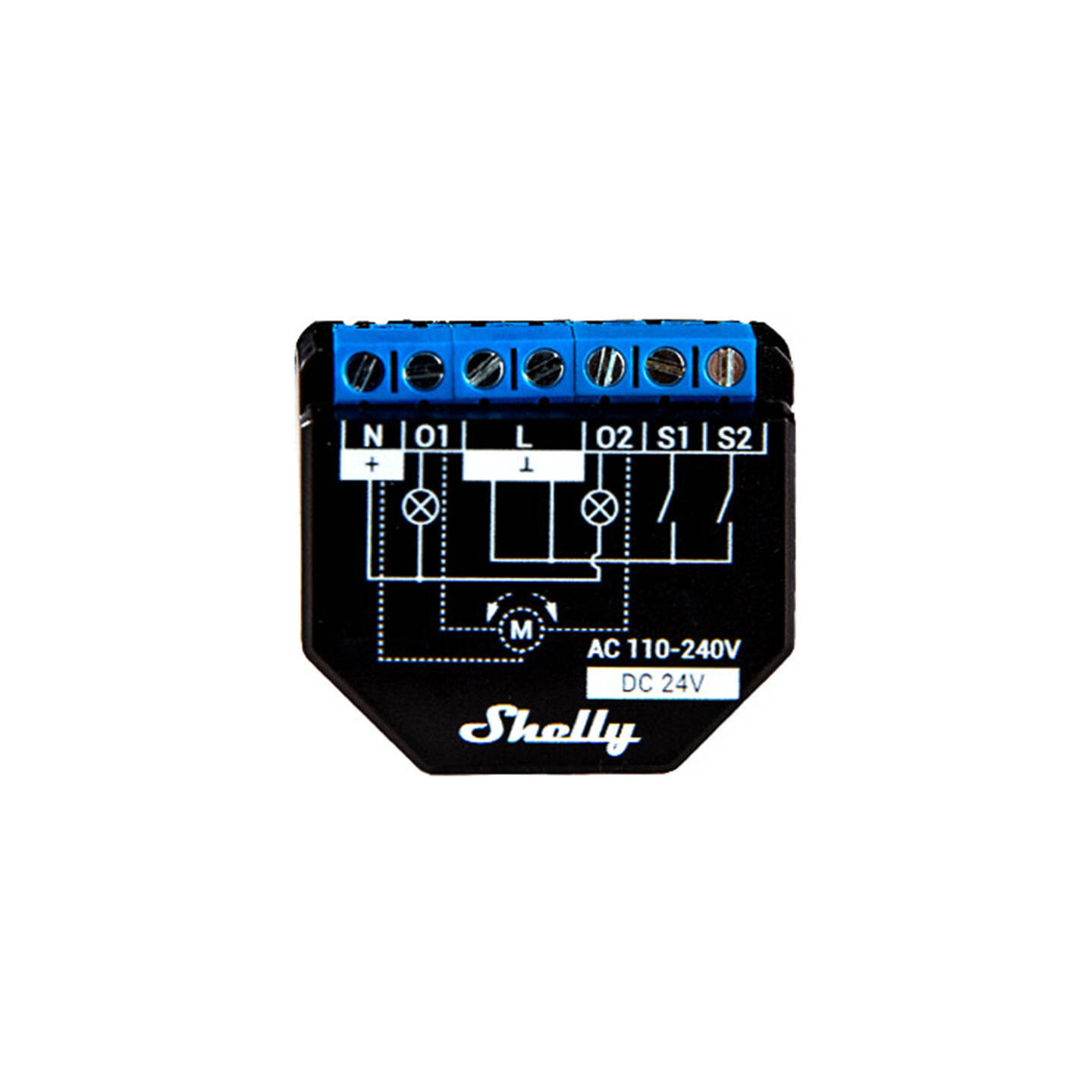 Shelly PLUS 2PM 2-channel Controller with Power measurement, WiFi/Bluetooth
