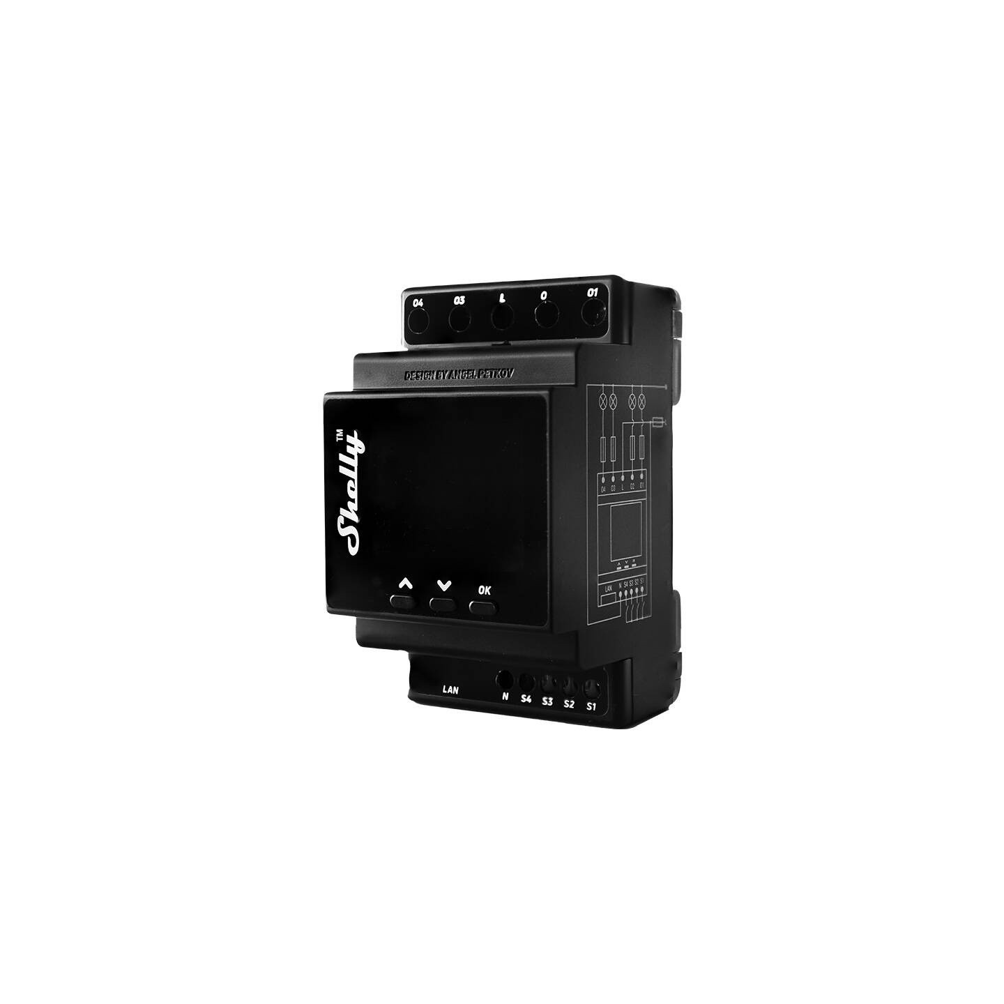 Shelly Pro 4PM DIN Rail 4-channel Relay, WiFi (Power measurement)