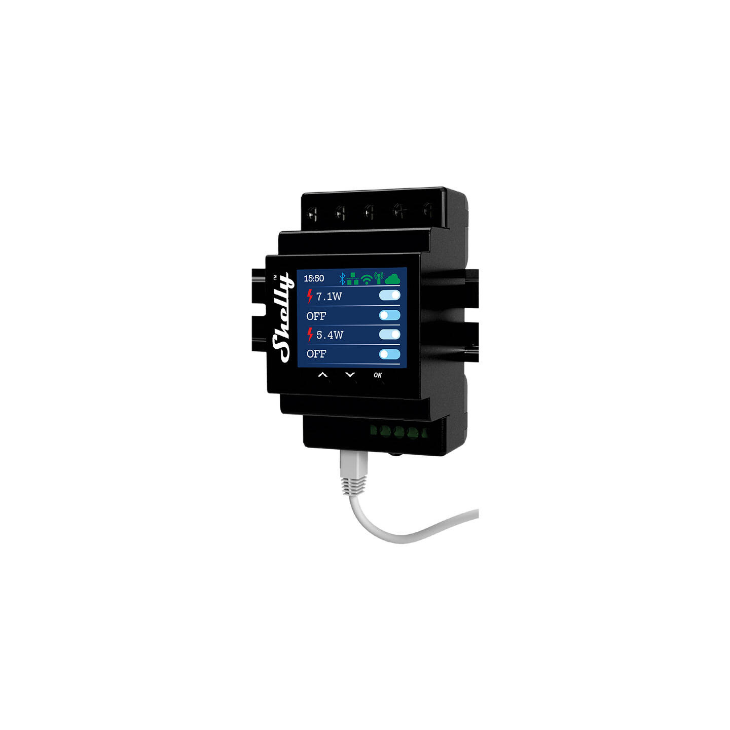 Shelly Pro 4PM DIN Rail 4-channel Relay, WiFi (Power measurement)