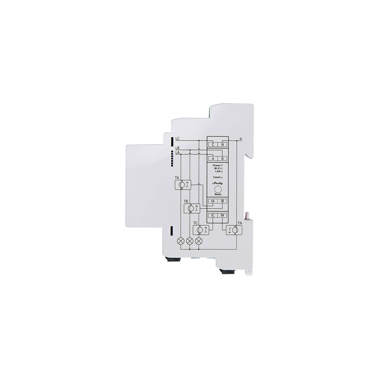 Shelly PRO 3EM 120A 3-Phase Energy Meter, WiFi/Bluetooth