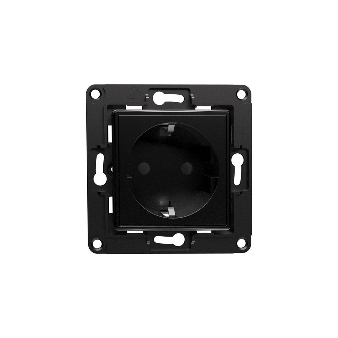Shelly wall socket (black)