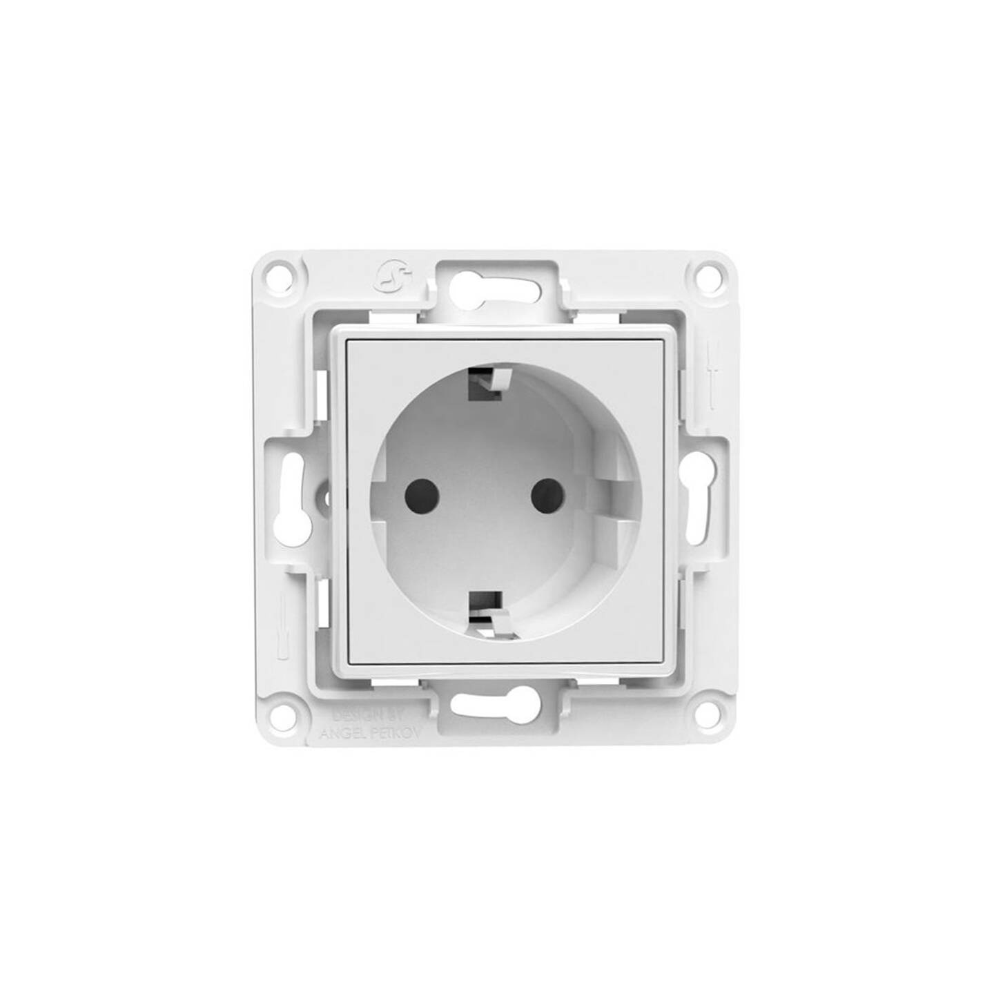 Shelly wall socket (white)