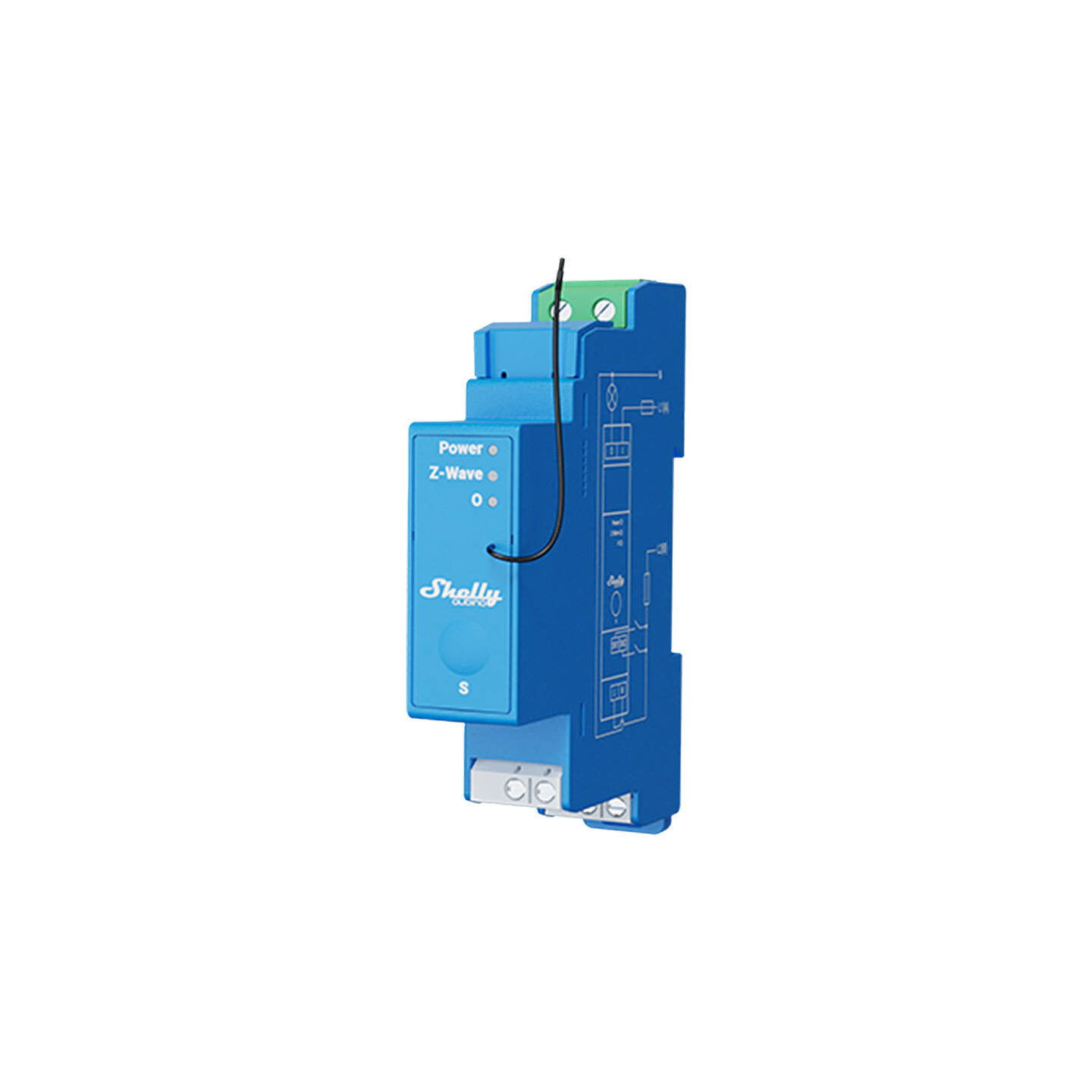 Shelly Qubino Pro 1 DIN rail Relay, 1-channel, Z-Wave