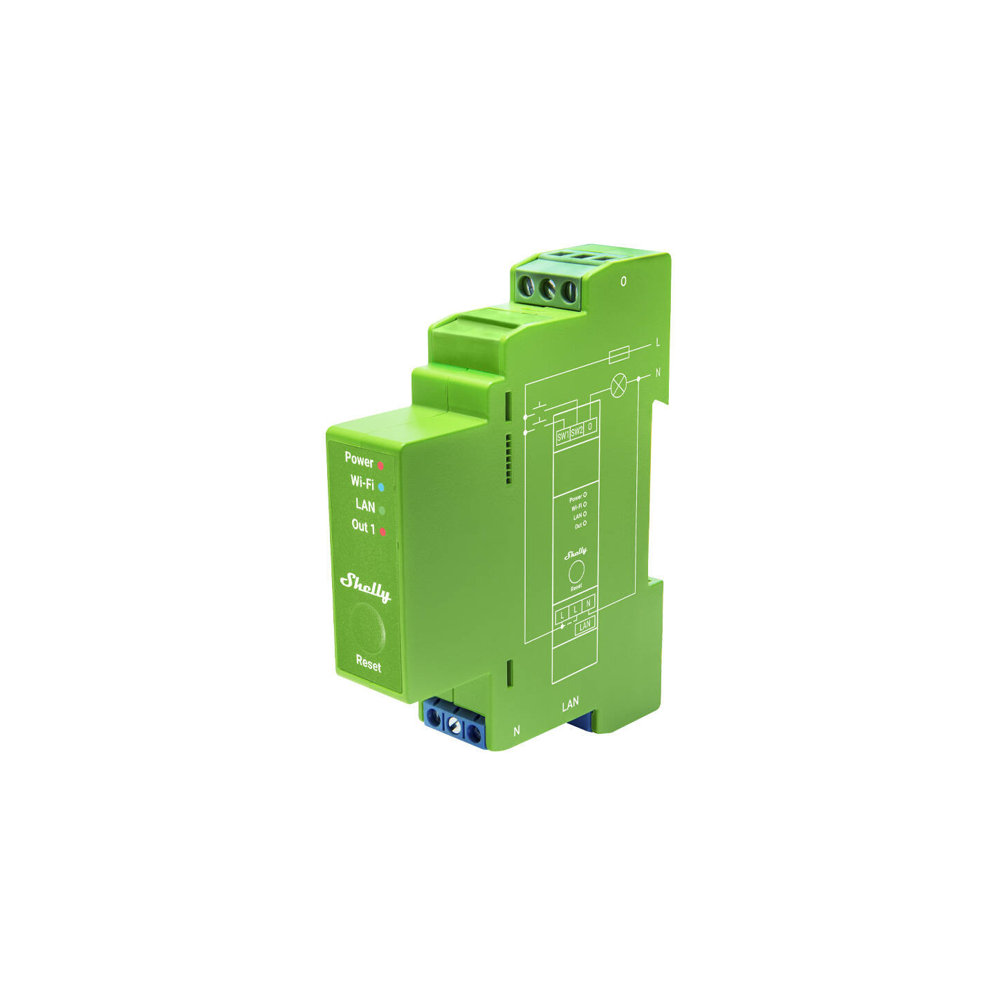 Shelly Pro Dimmer 1 DIN Rail Smart Switch, 1-channel