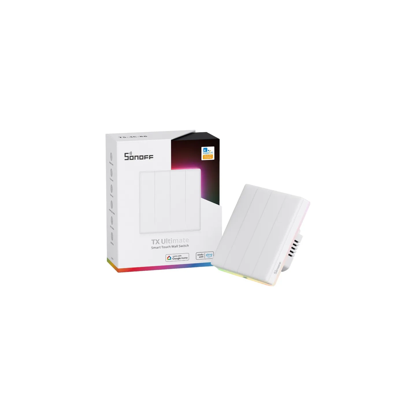 Smart WiFi Touch Wall Switch Sonoff TX T5 4C (4-channel)