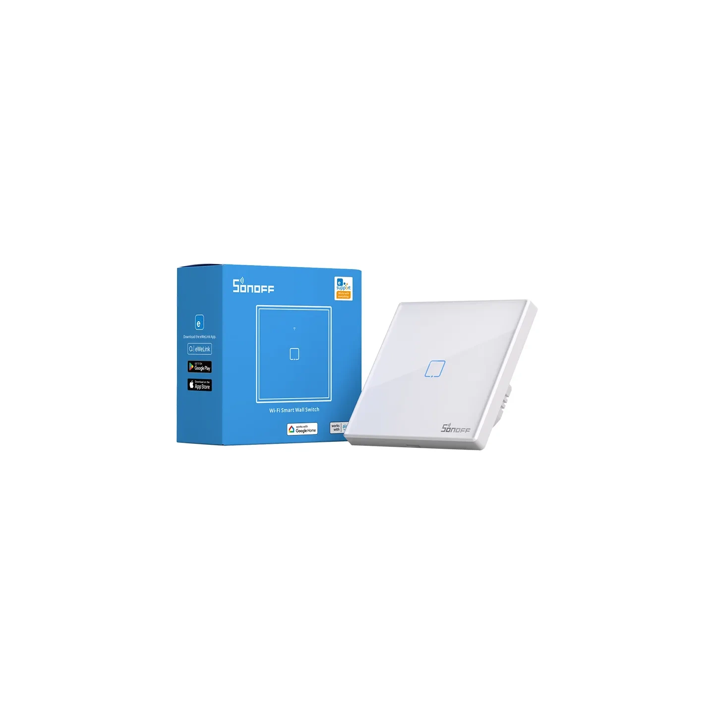 Smart Switch WiFi + RF 433 Sonoff T2 EU TX (1-channel) updated