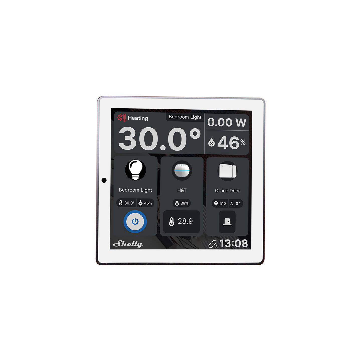 Shelly Wall Display WiFi/BLU (White) + BLU H&T (Ivory) Set