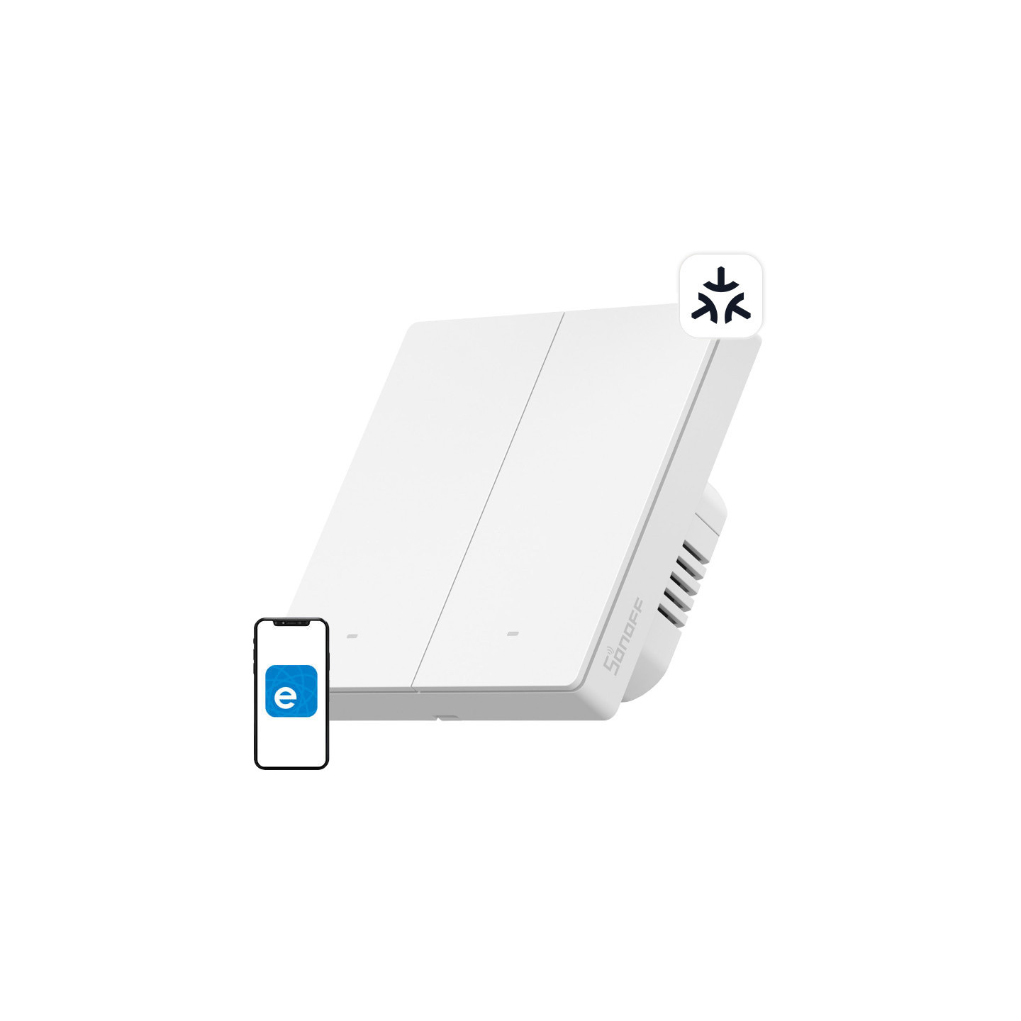 SONOFF M5-2C-86W WiFi Matter smart wall switch (2-channel)