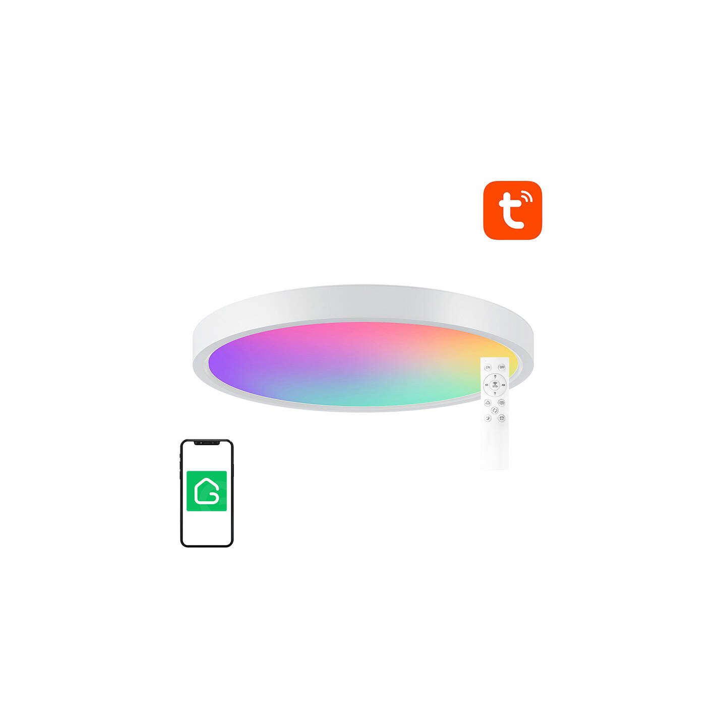 Smart ceiling lamp 30cm WiFi/Bluetooth 16M RGBCW Gosund LB12 1920lm Tuya + Remote Control.