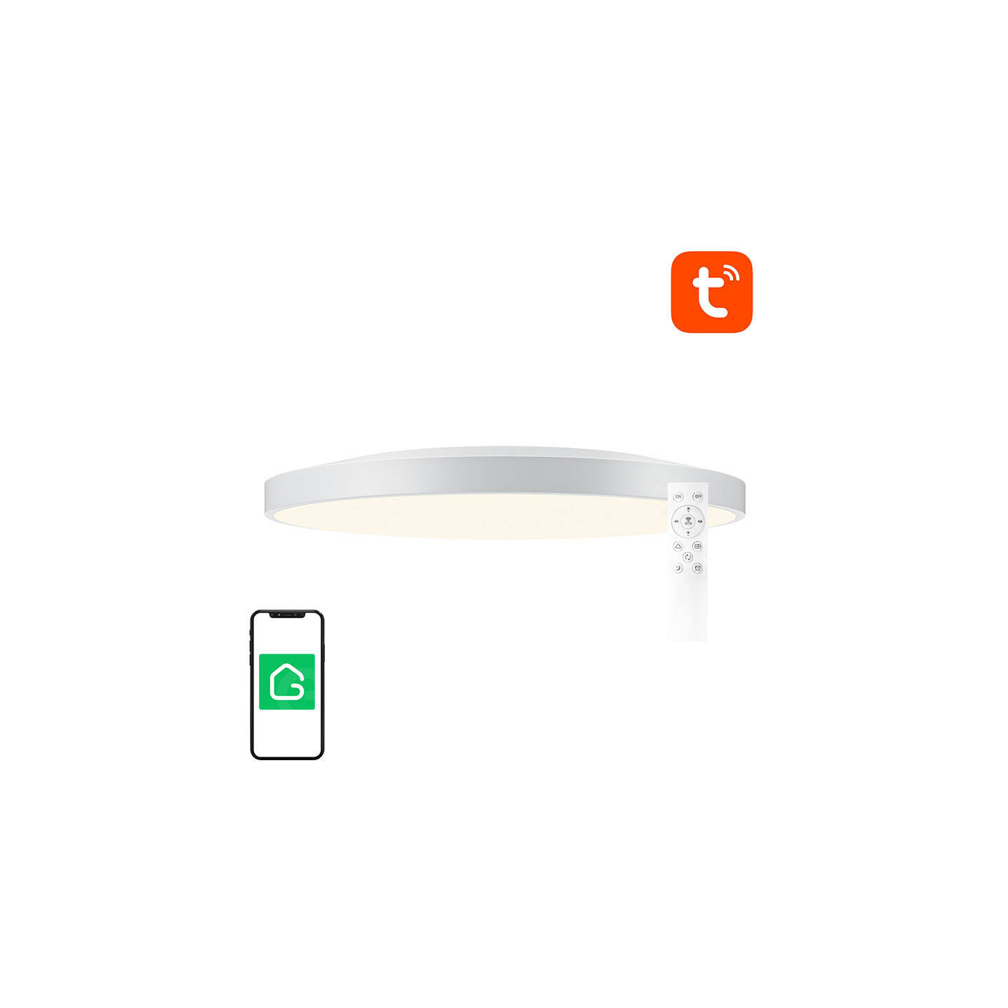 Smart ceiling lamp 30cm Bluetooth 16M RGBCW Gosund LB13 1600lm Tuya + Remote Control.
