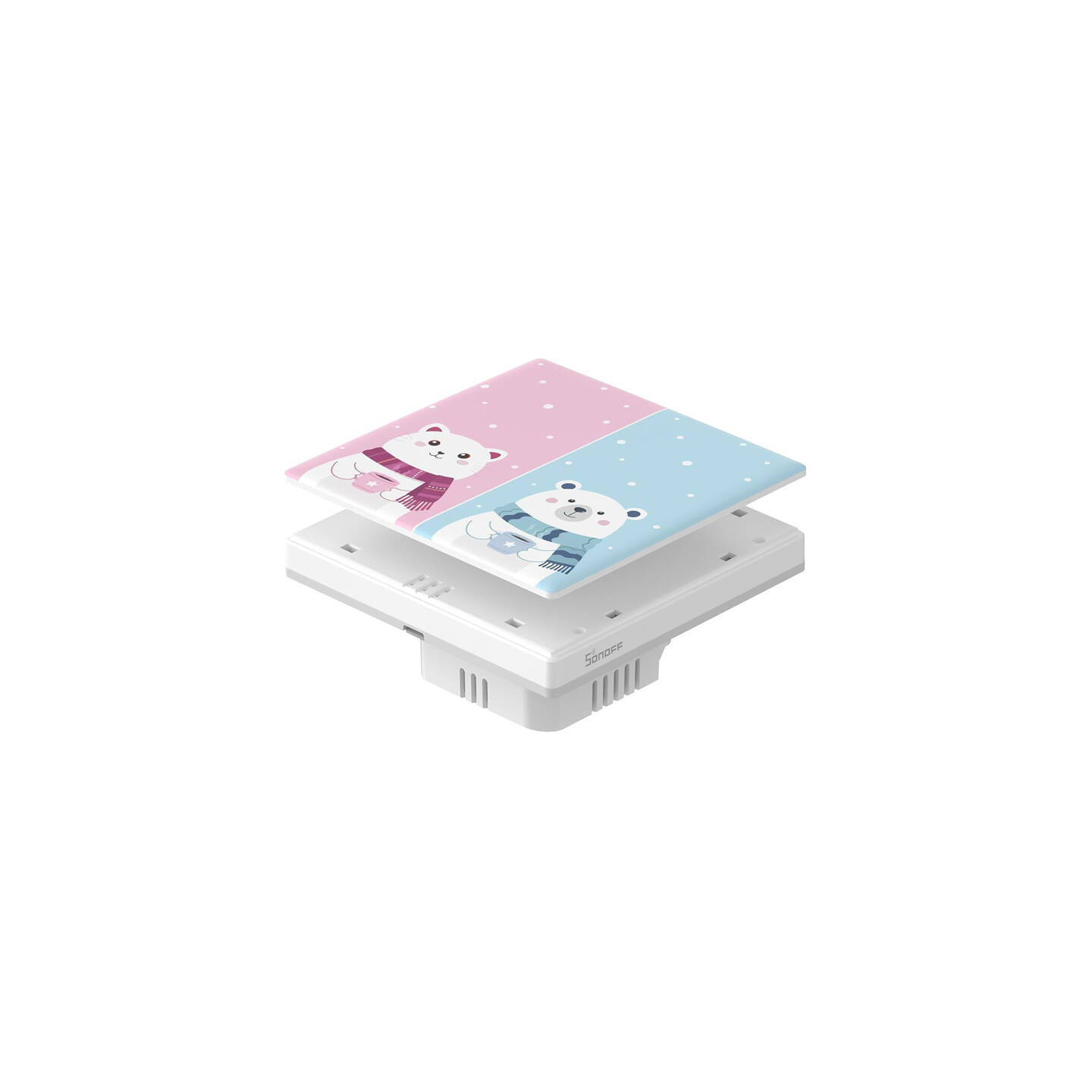 Decorative cover / cap for T5 SONOFF Cartoon 2C touch switch