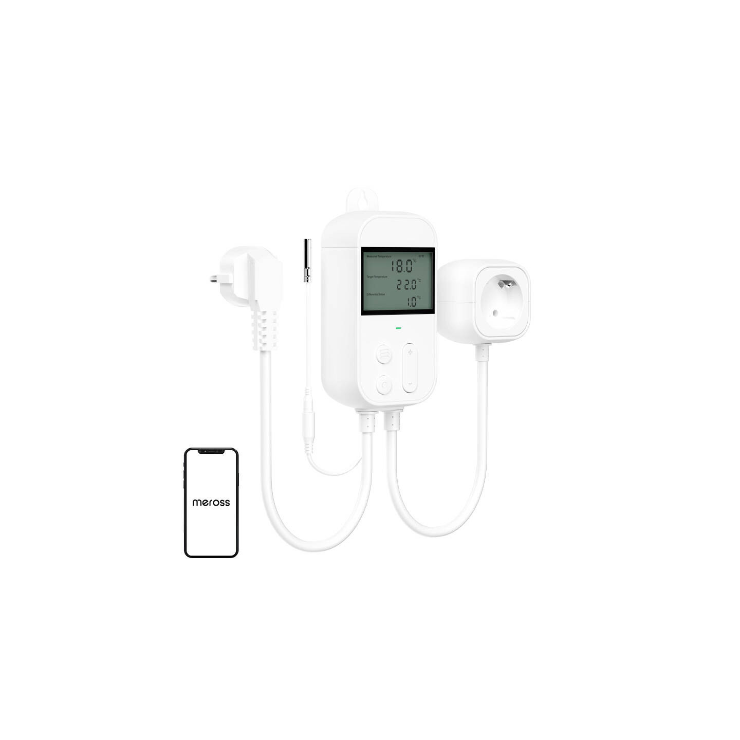 Socket thermostatic temperature controller Meross MTS960HK (HomeKit)