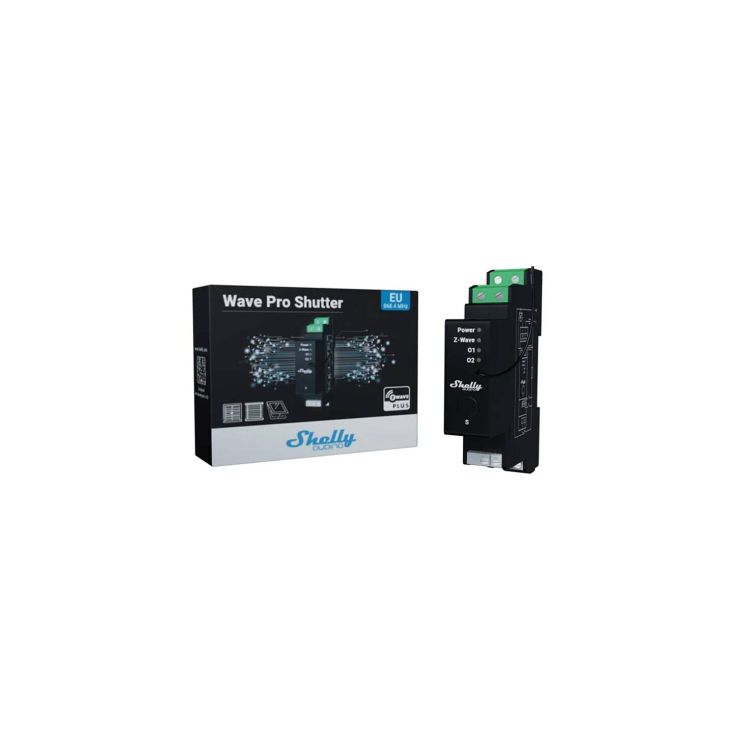 DIN relay with energy measurement Shelly Qubino Wave Pro Shutter