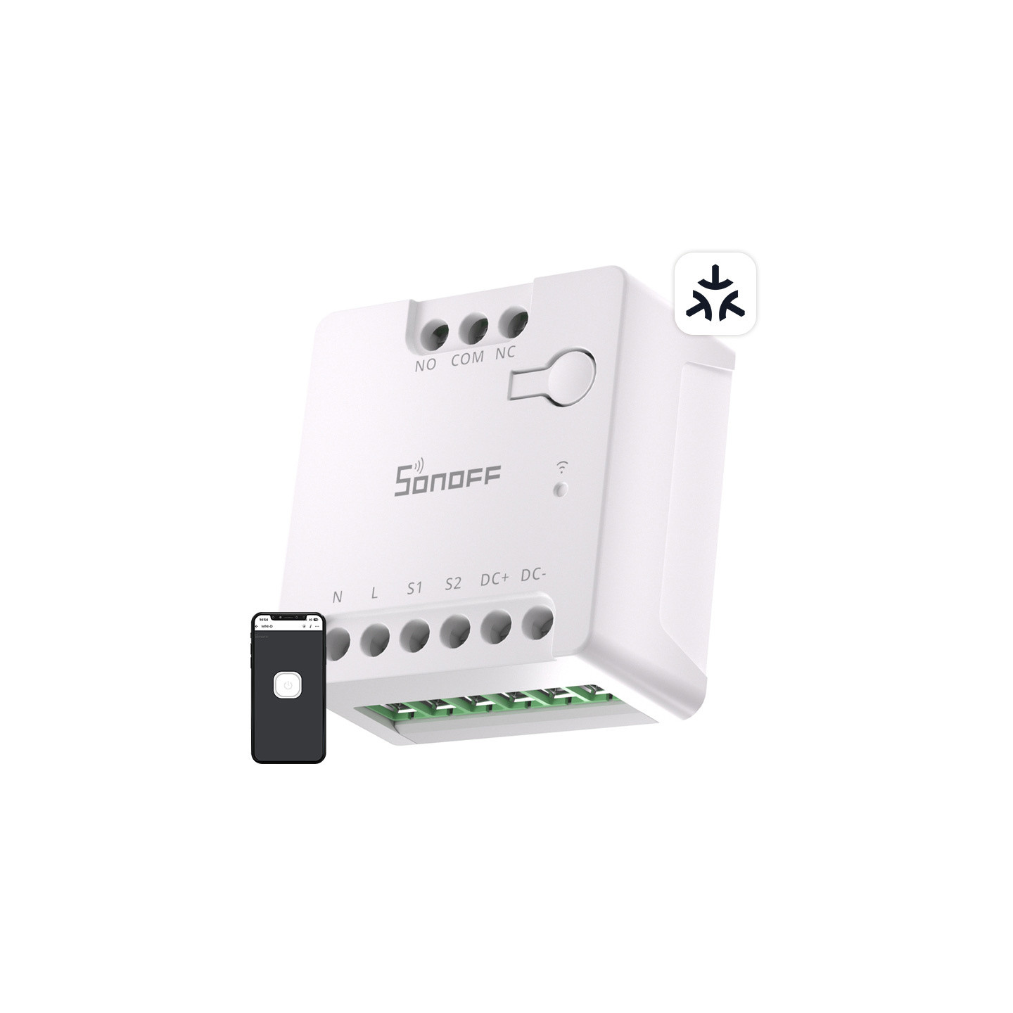 SONOFF MINI-D Smart WiFi Matter Switch (AC/DC 12-48V, dry contact)