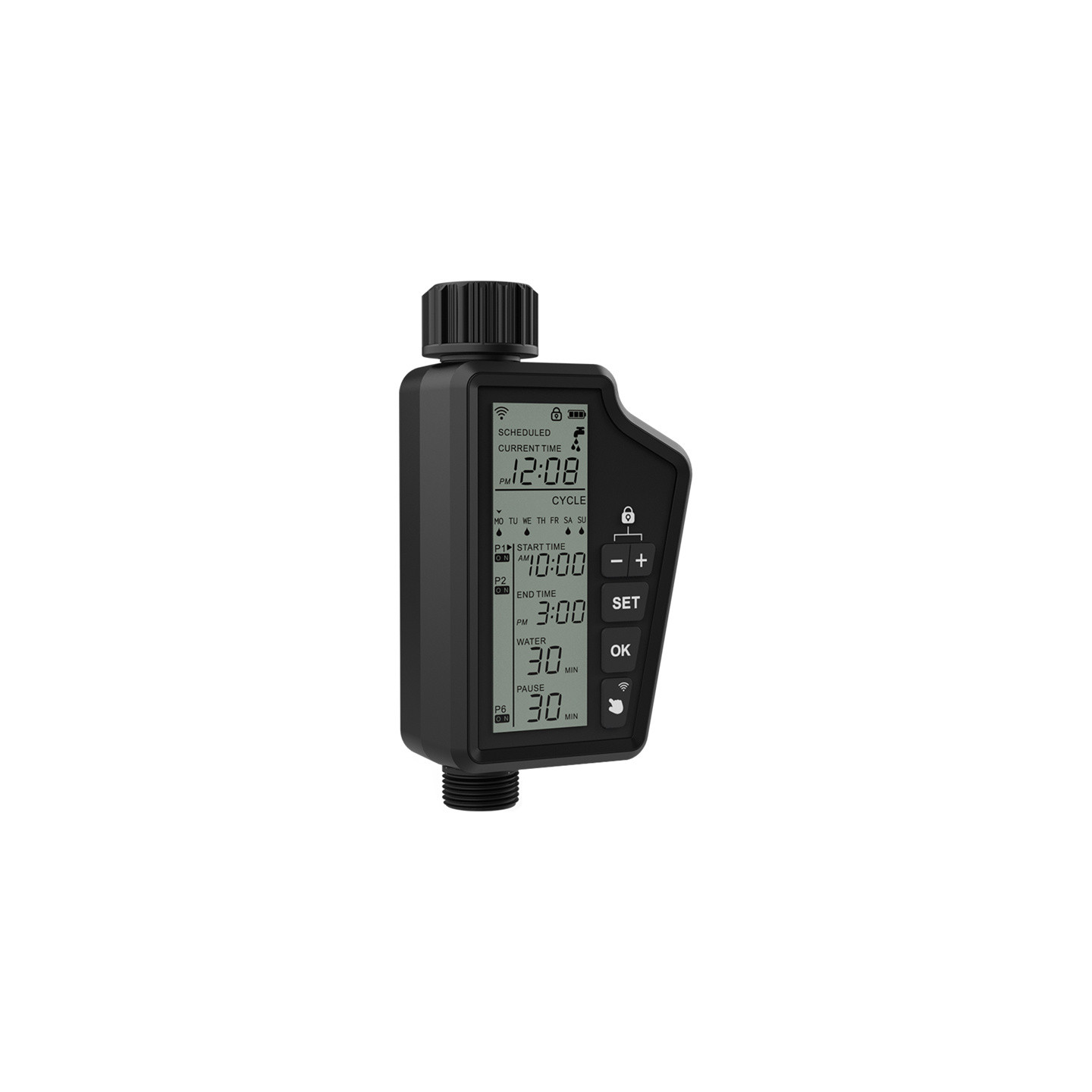 Smart Wi-Fi irrigation controller with large LCD screen Avatto SWT60-EU