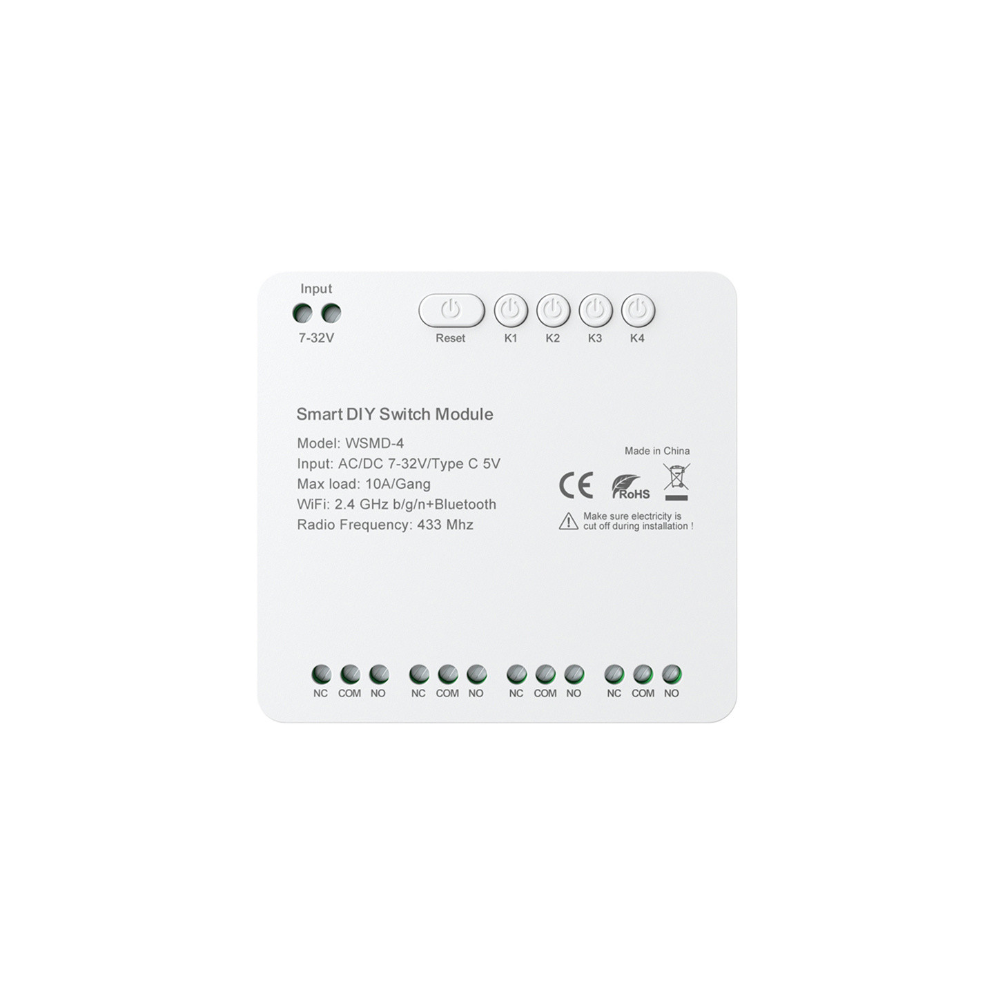 DIY Avatto WSMD-4 32V smart switch module