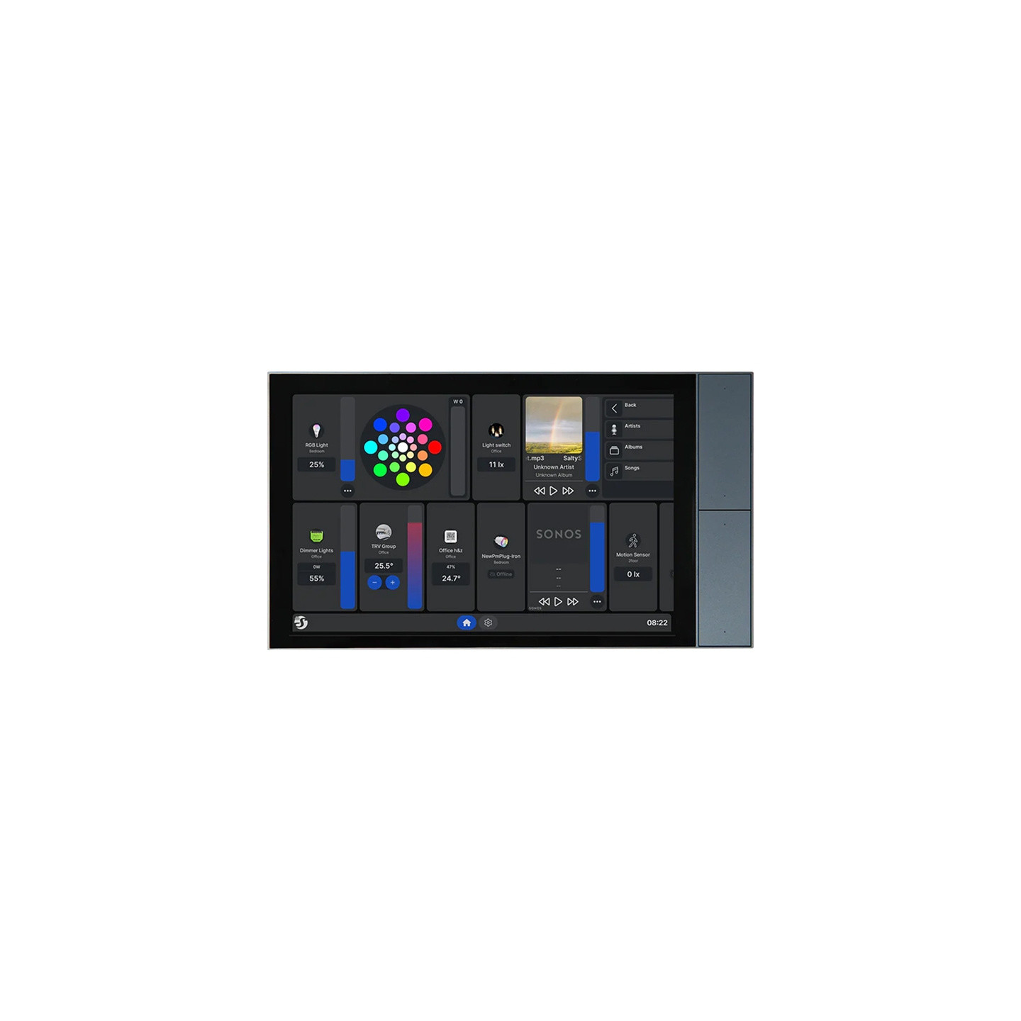 Panel sterowania 10.1” Shelly Wall Display XL WiFi/BLU (szary)