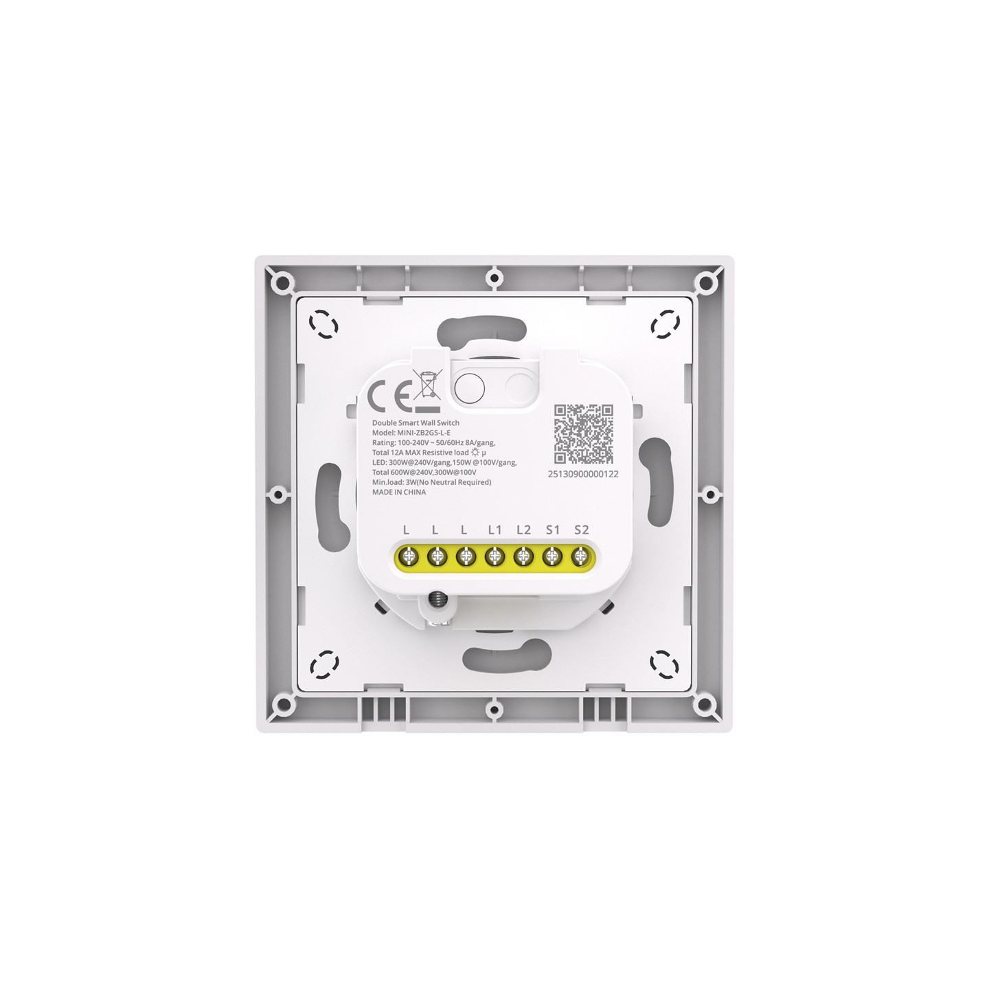 SONOFF MINI-ZB2GSL-E ZigBee two-channel wall switch without nat.