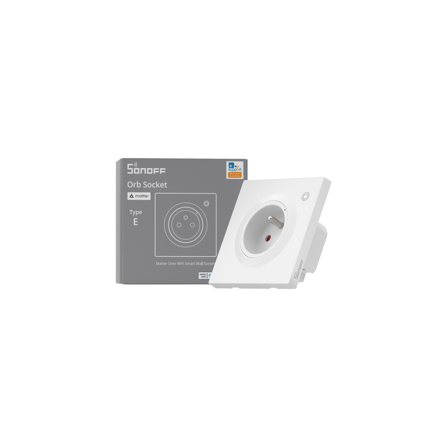 Sonoff WS01TPE-E WiFi Smart Wall Socket (Type E)
