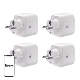 SONOFF S61s Matter External Plug via Wi-Fi, 4-Pack